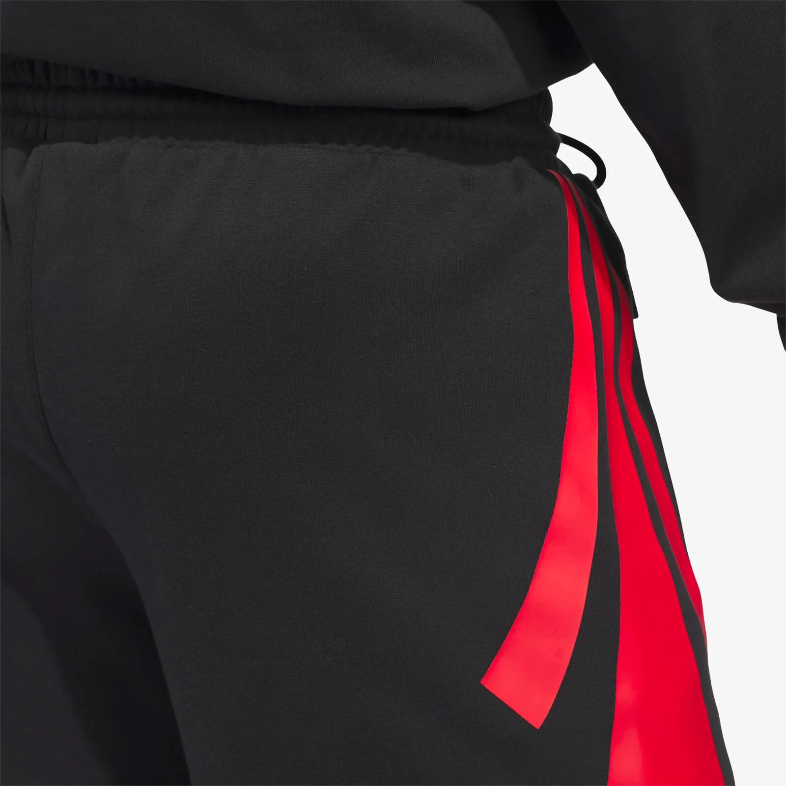 3 Stripe Fleece Short - Black - Image 4