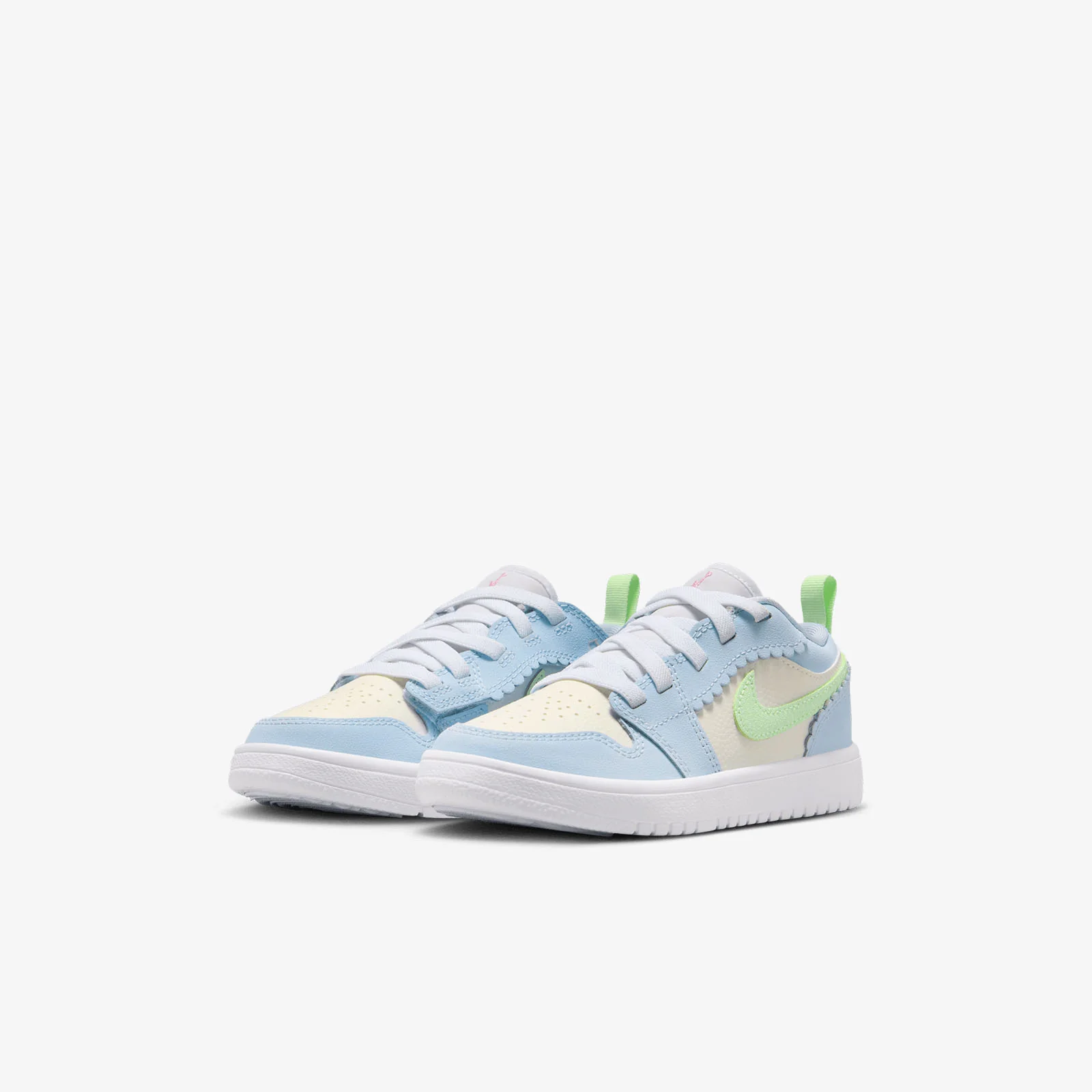 Air Jordan 1 Low Alt SE (PS) - Half Blue/Sail/White/Vapor Green - Image 4
