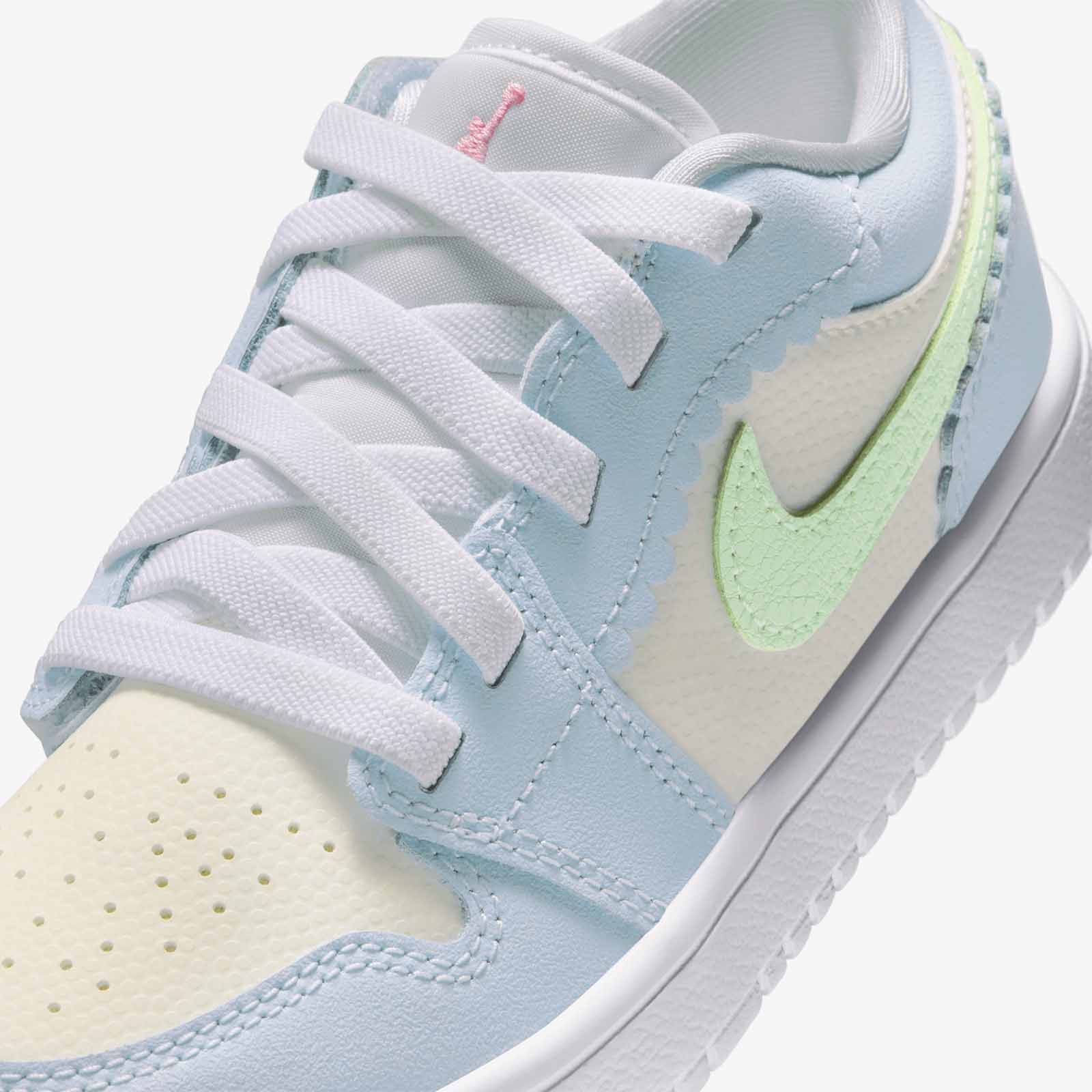Air Jordan 1 Low Alt SE (PS) - Half Blue/Sail/White/Vapor Green - Image 6