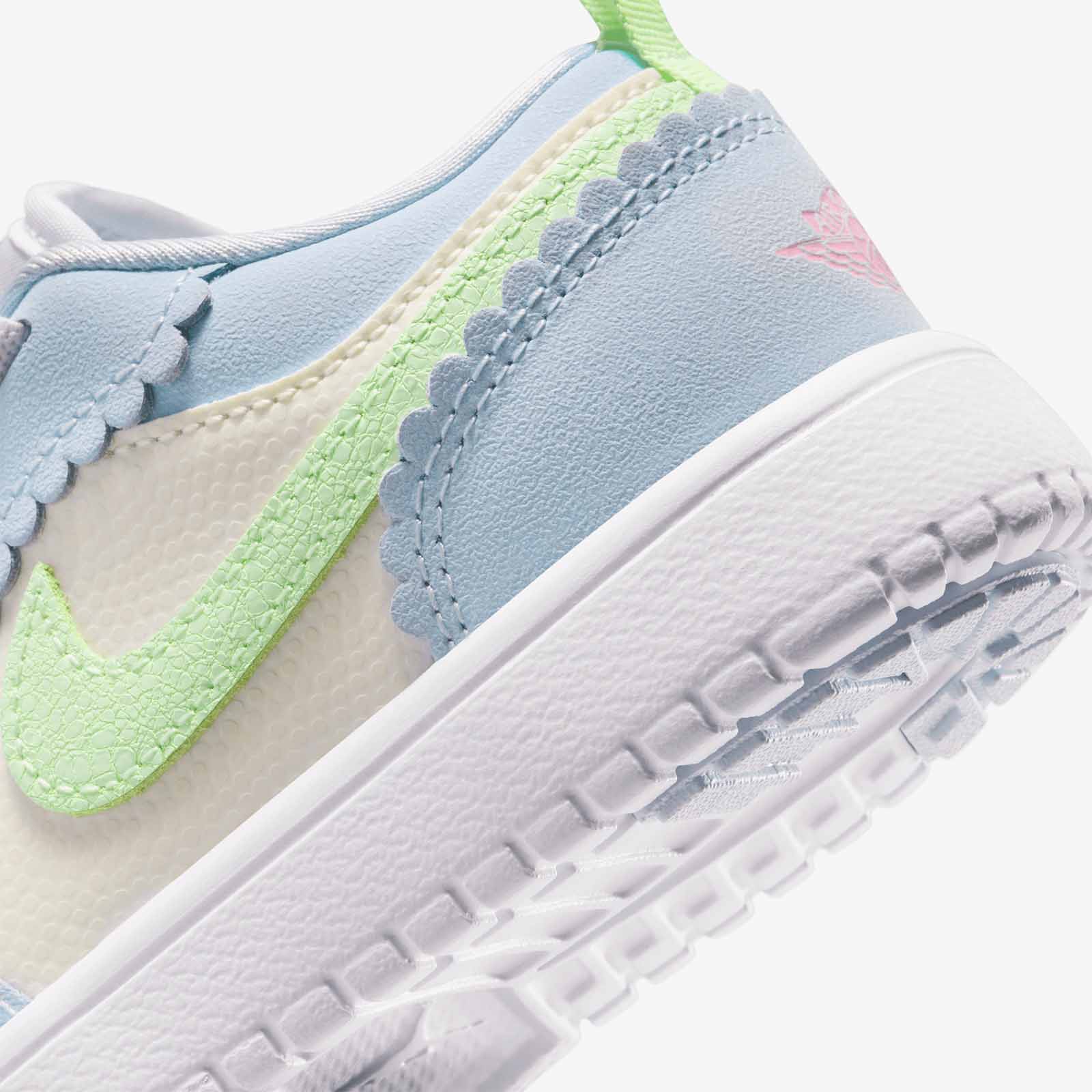 Air Jordan 1 Low Alt SE (PS) - Half Blue/Sail/White/Vapor Green - Image 7