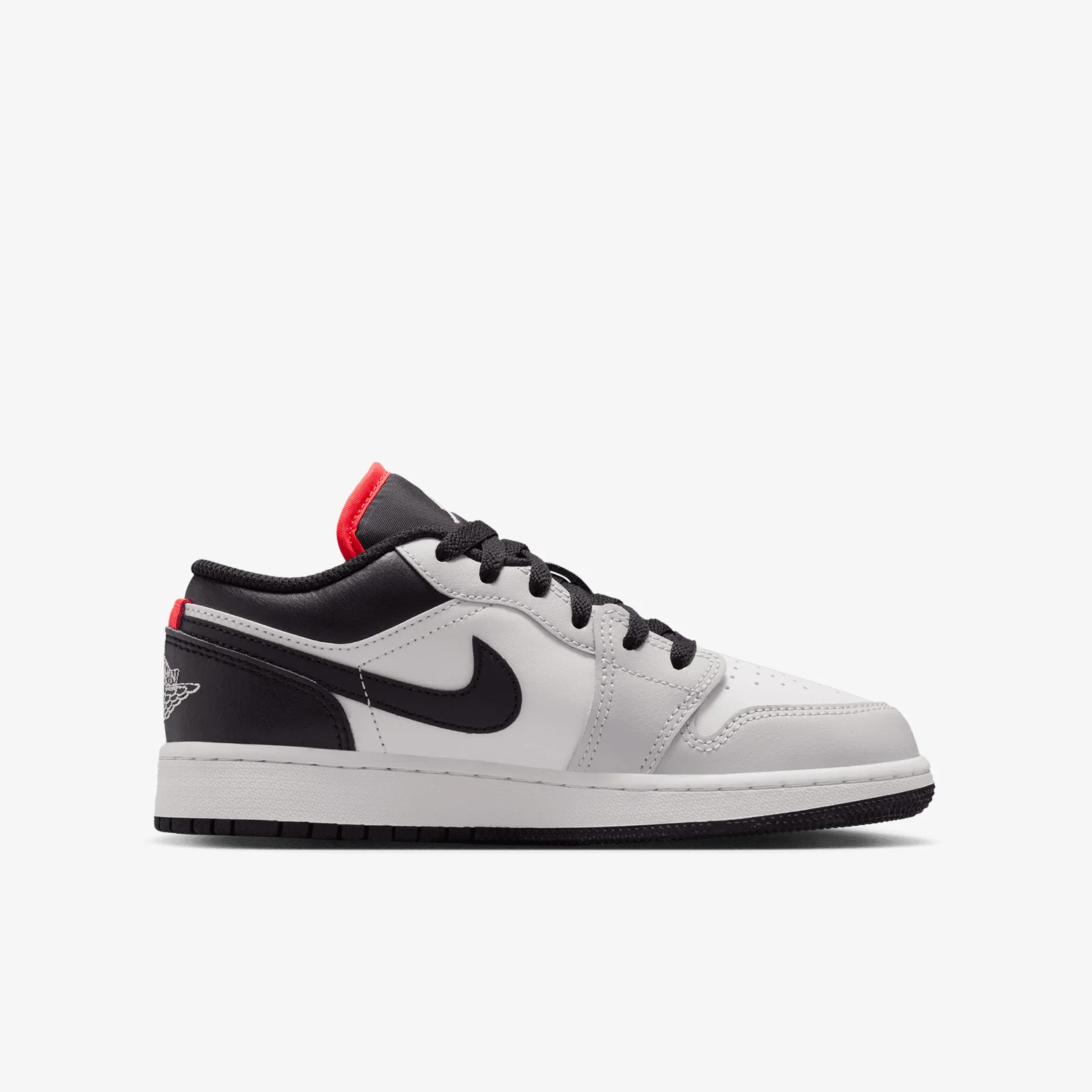 Air Jordan 1 Low (GS) - Black/Summit White/Infrared - Image 2