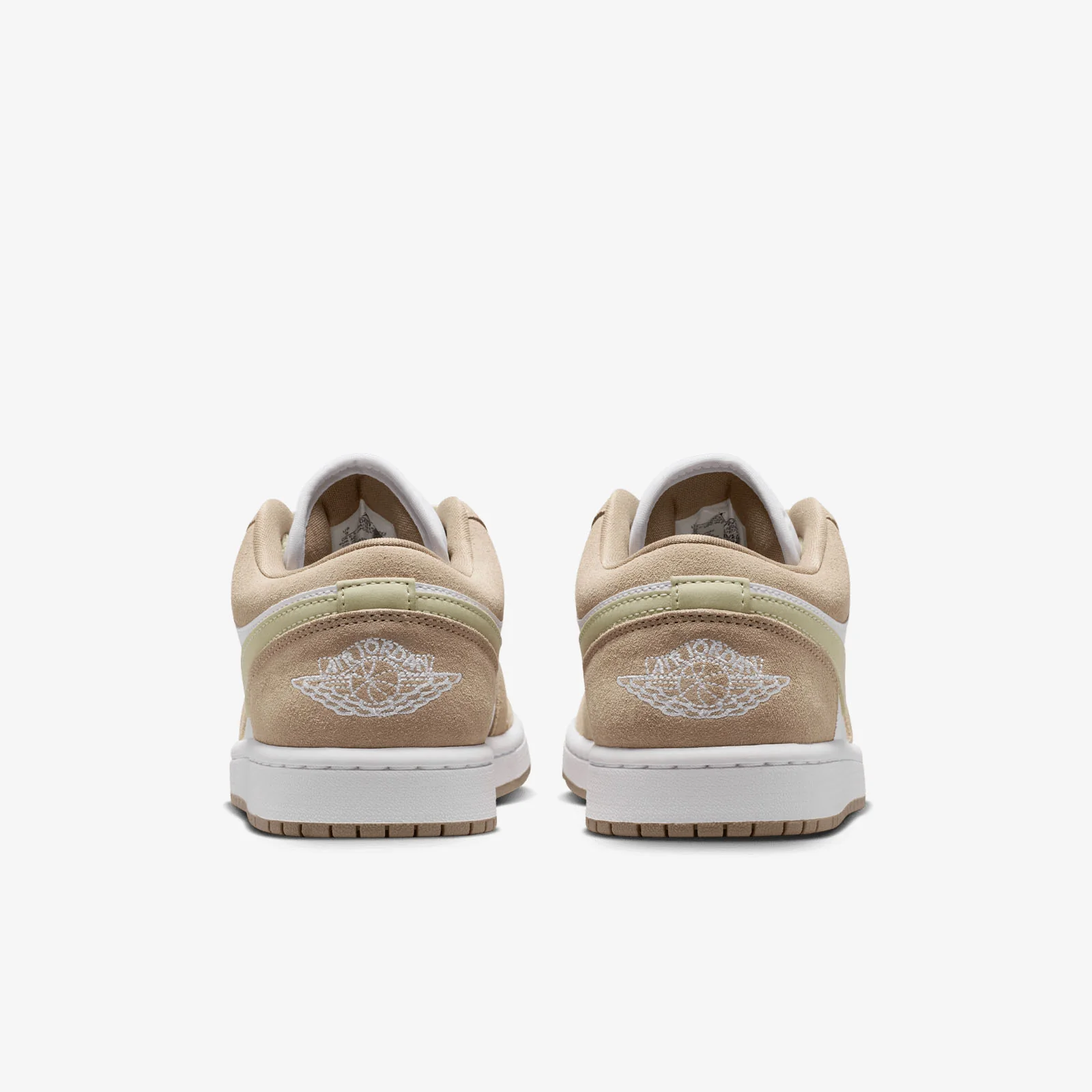 Women's Air Jordan 1 Low - Khaki/White-Olive Aura-Sail - Image 3