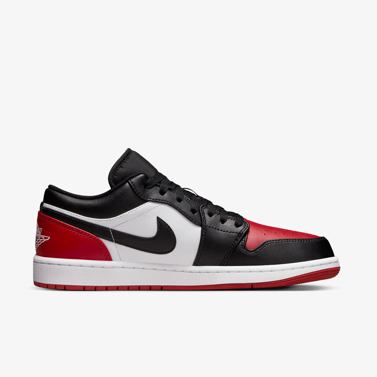 Air Jordan 1 Low - White/Black-Varsity Red - Image 2