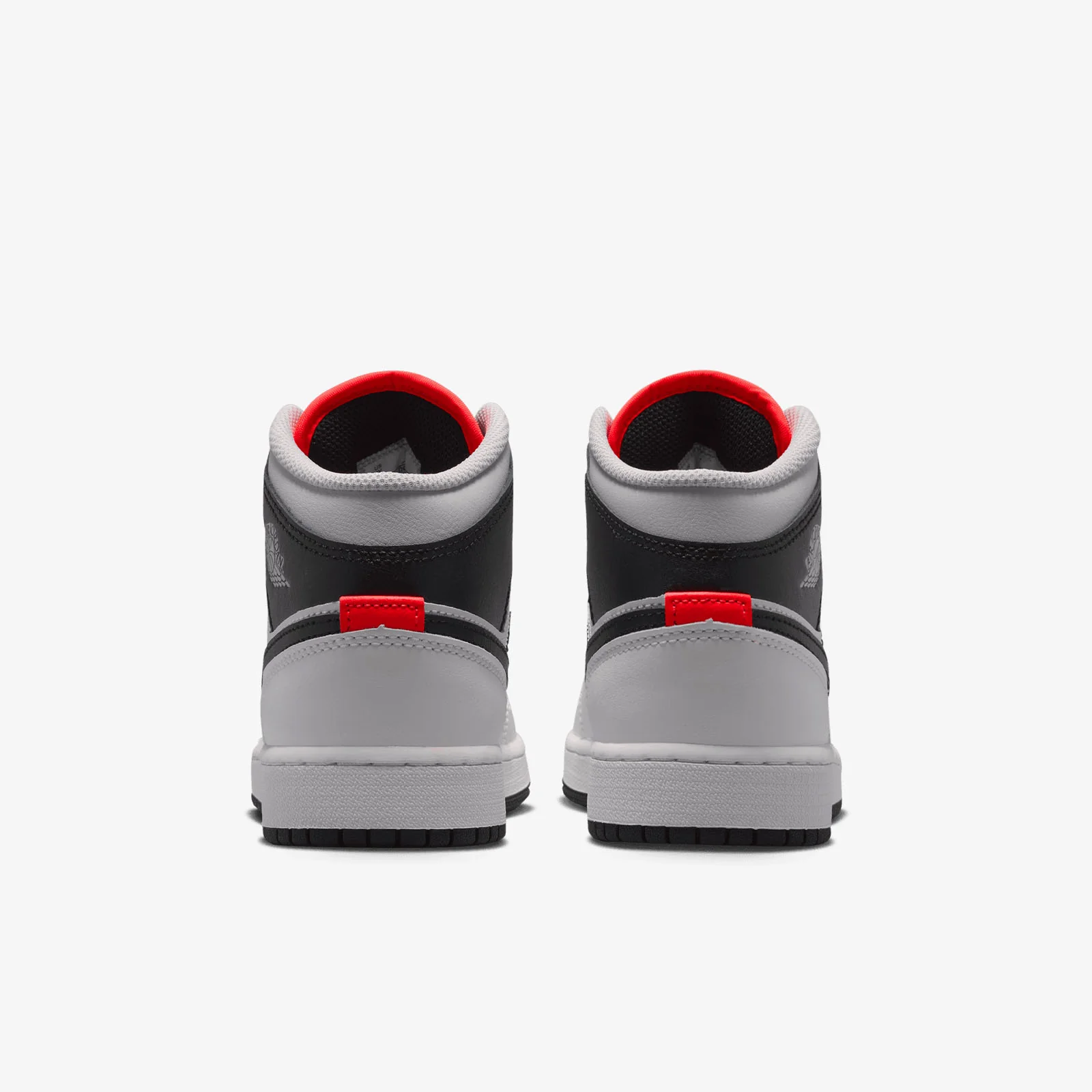 Air Jordan 1 Mid (GS) - Black/Summit White/Infrared - Image 3