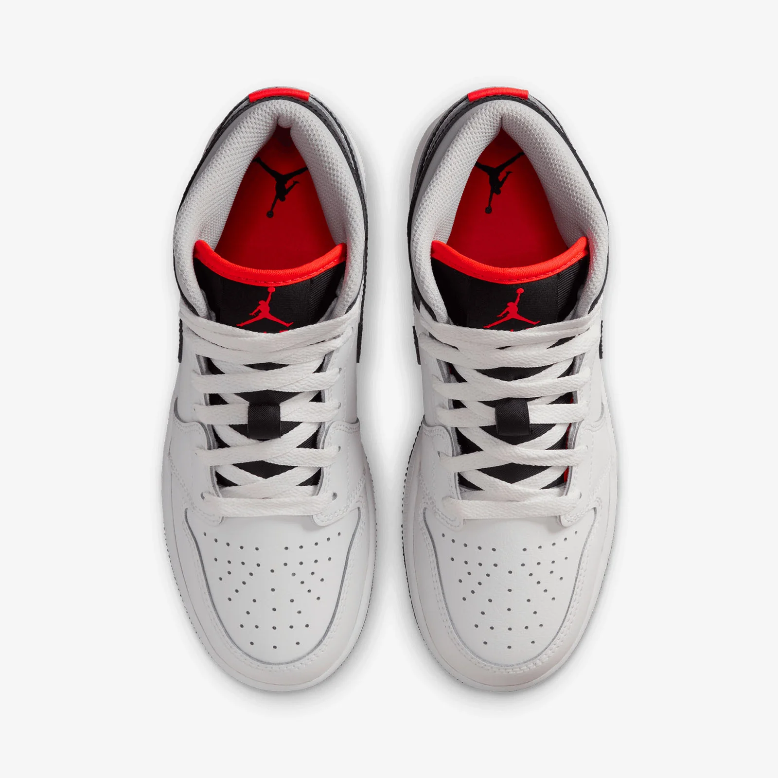 Air Jordan 1 Mid (GS) - Black/Summit White/Infrared - Image 5