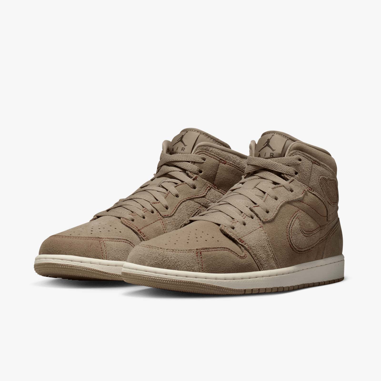 Air Jordan 1 Mid SE Craft- 'Khaki' - Image 4