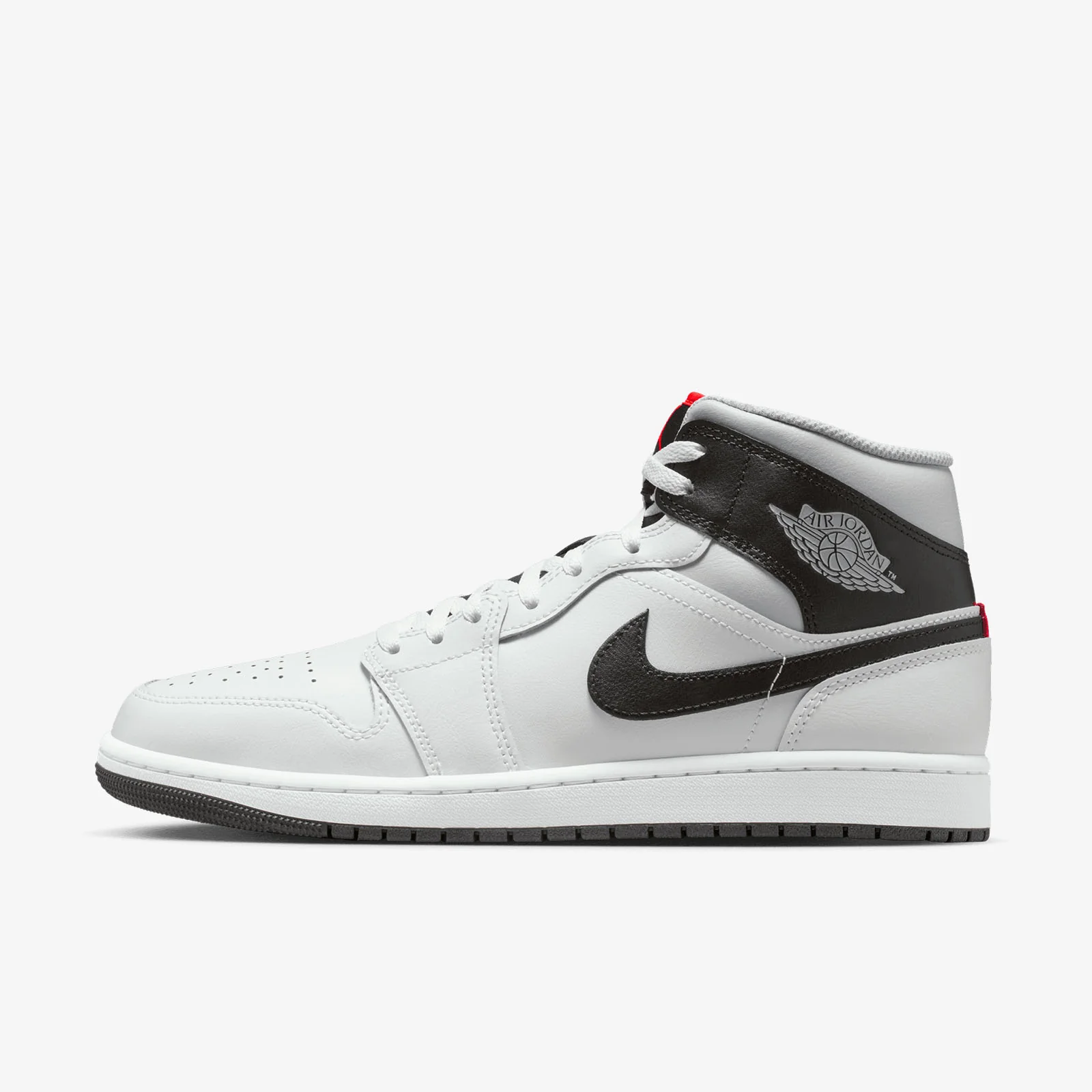 Air Jordan 1 Mid - Summit White/Neutral Grey/Infrared 23/Black
