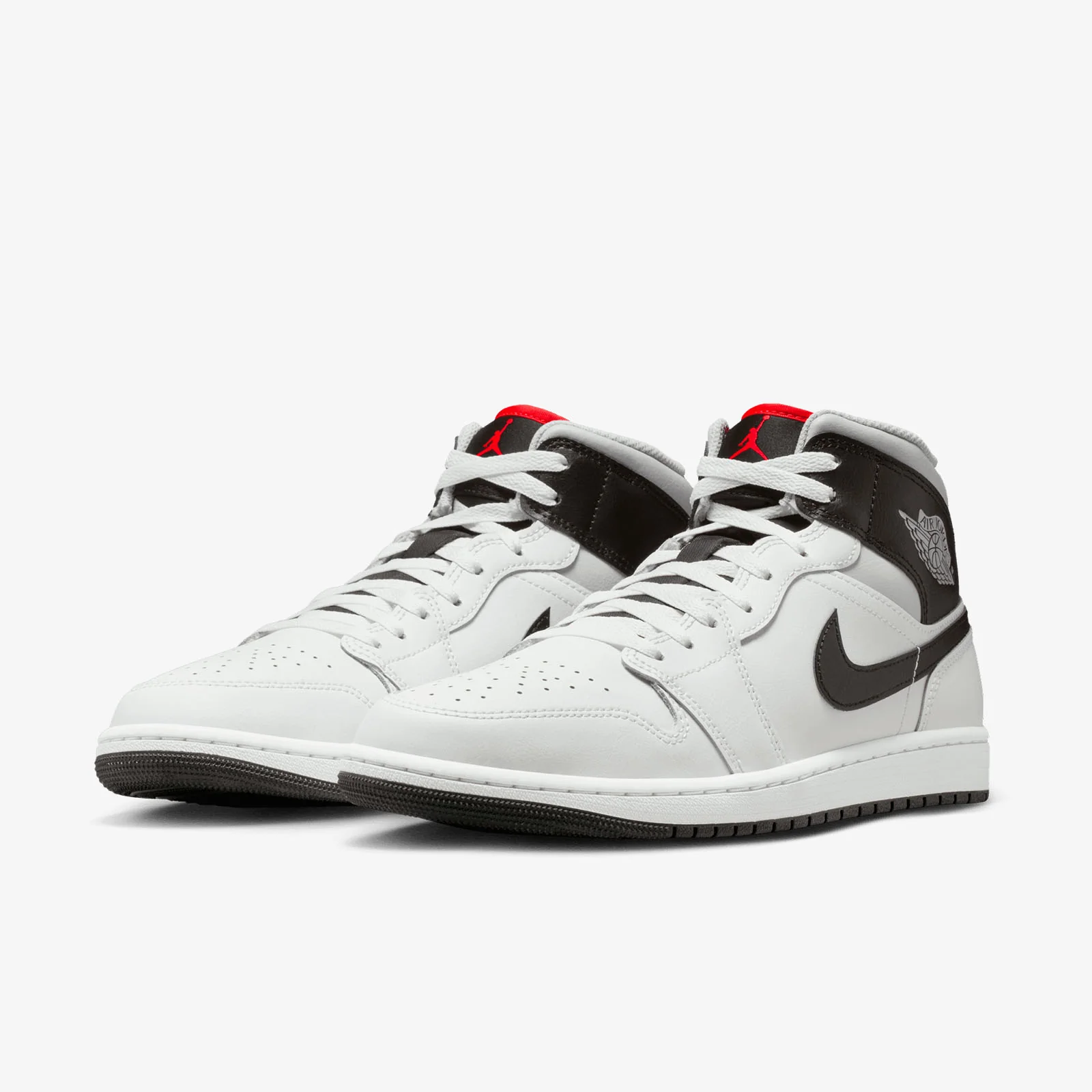 Air Jordan 1 Mid - Summit White/Neutral Grey/Infrared 23/Black - Image 4