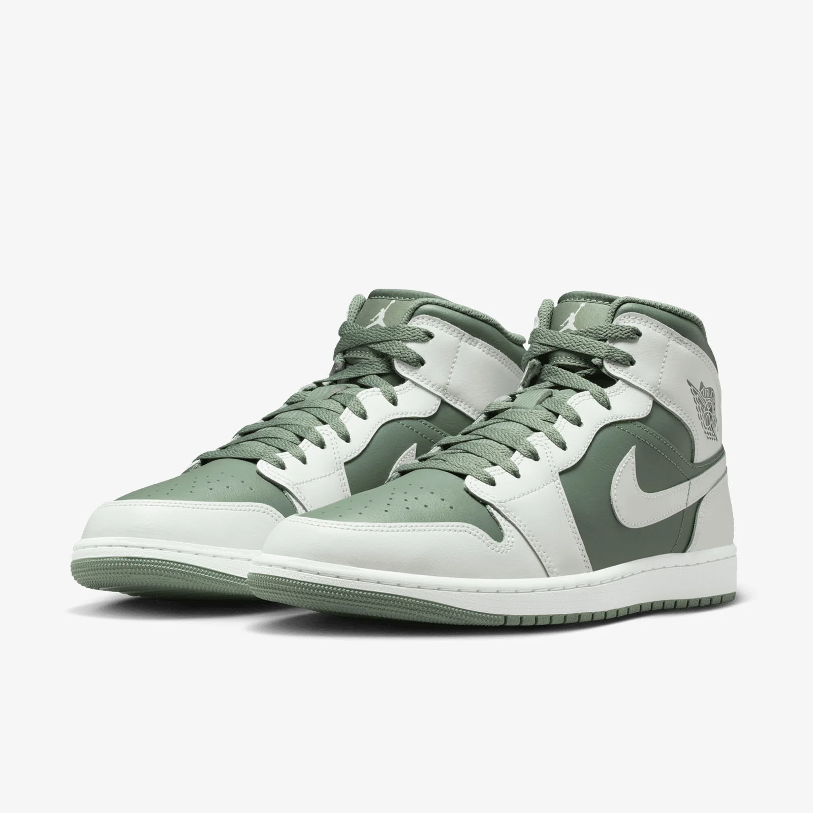 Air Jordan 1 Mid - Summit White/Vintage Lichen - Image 4