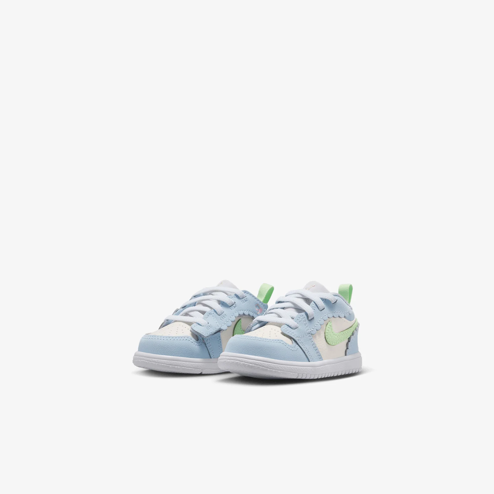 Air Jordan 1 Retro Low Alt SE (TD) - Half Blue/Sail/White/Vapour Green - Image 4
