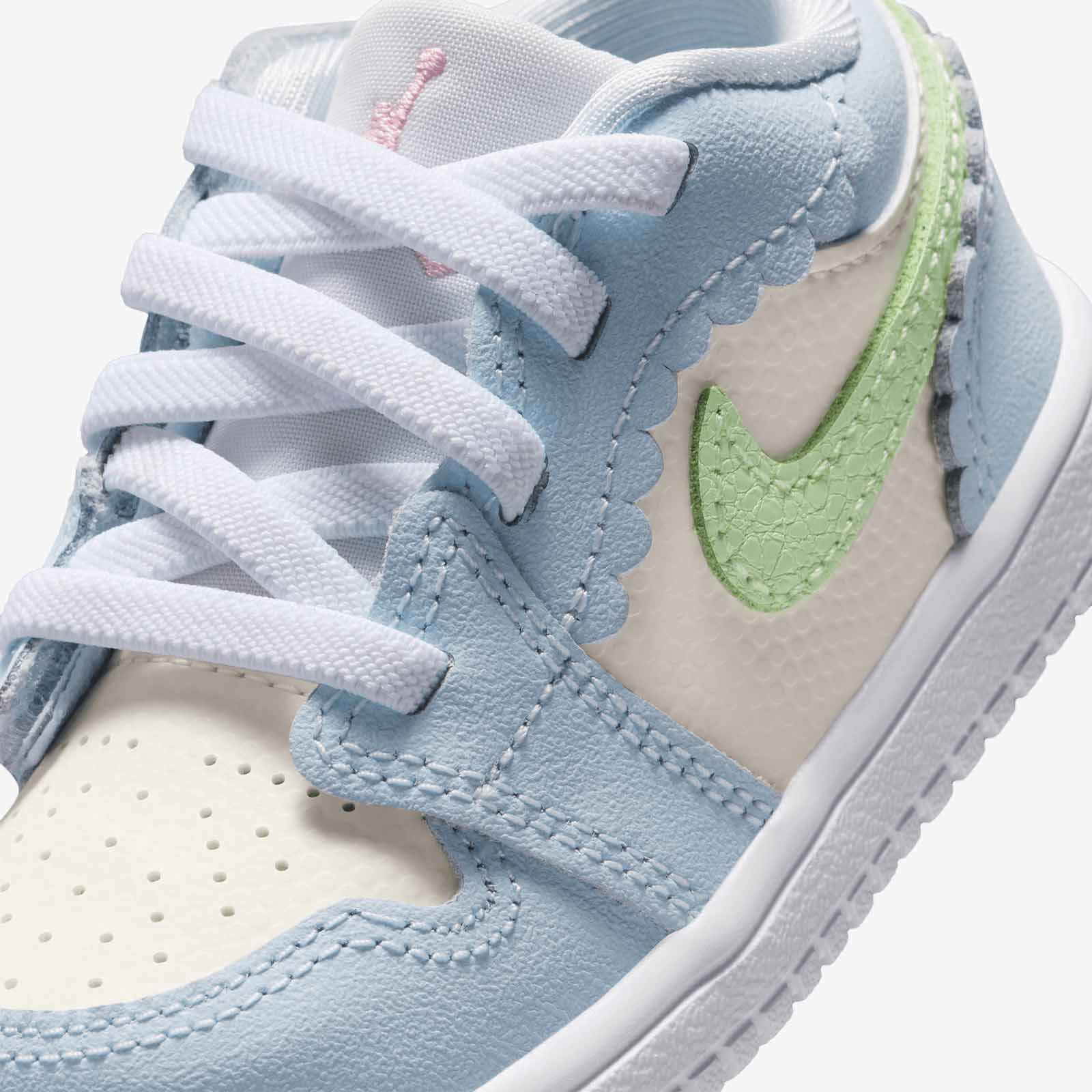 Air Jordan 1 Retro Low Alt SE (TD) - Half Blue/Sail/White/Vapour Green - Image 6