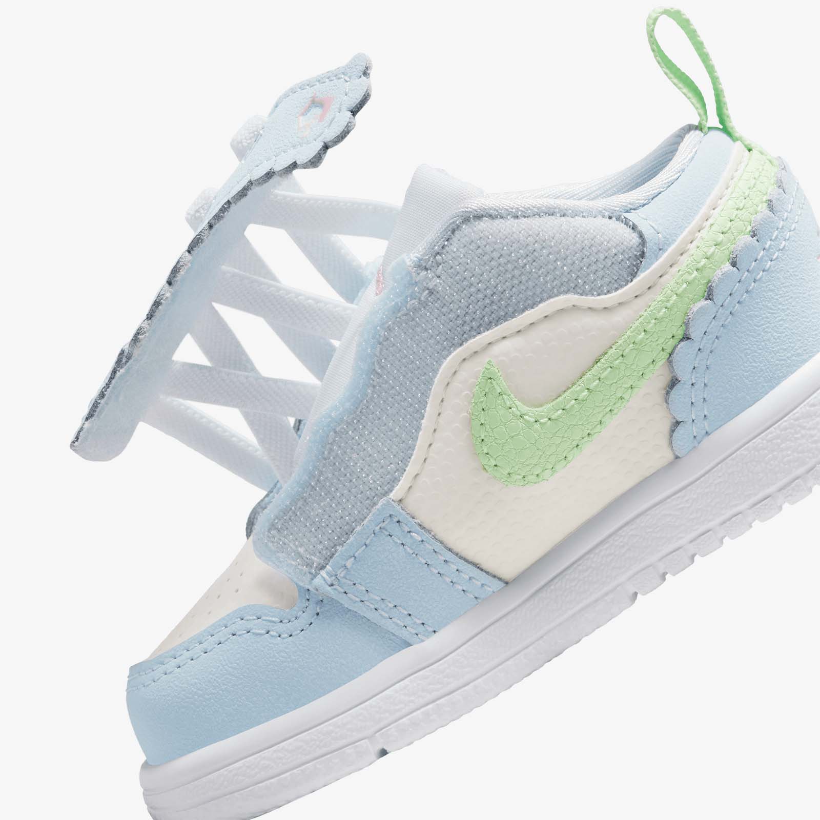 Air Jordan 1 Retro Low Alt SE (TD) - Half Blue/Sail/White/Vapour Green - Image 7