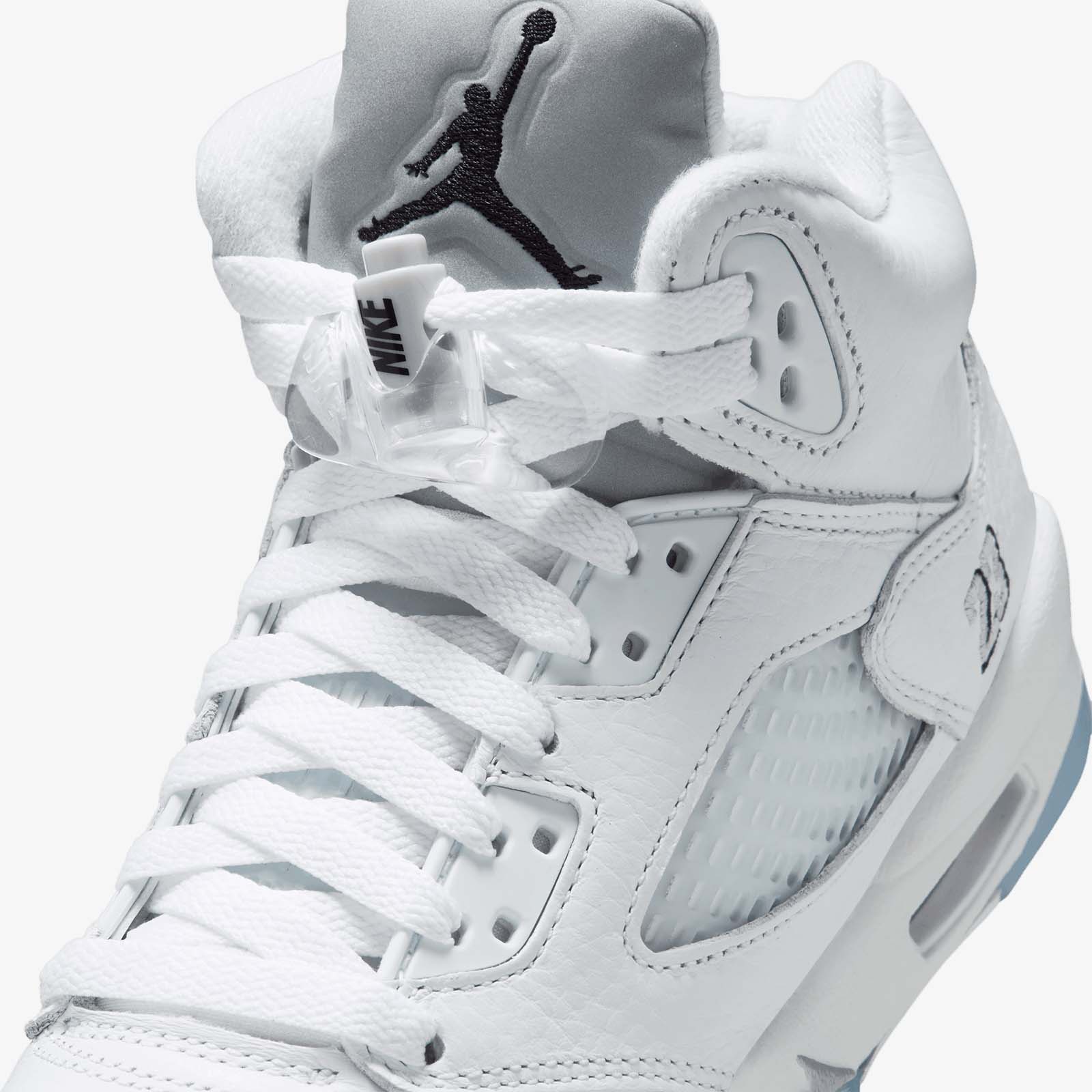 Air Jordan 5 Retro (GS) - 'White Metallic' - Image 6
