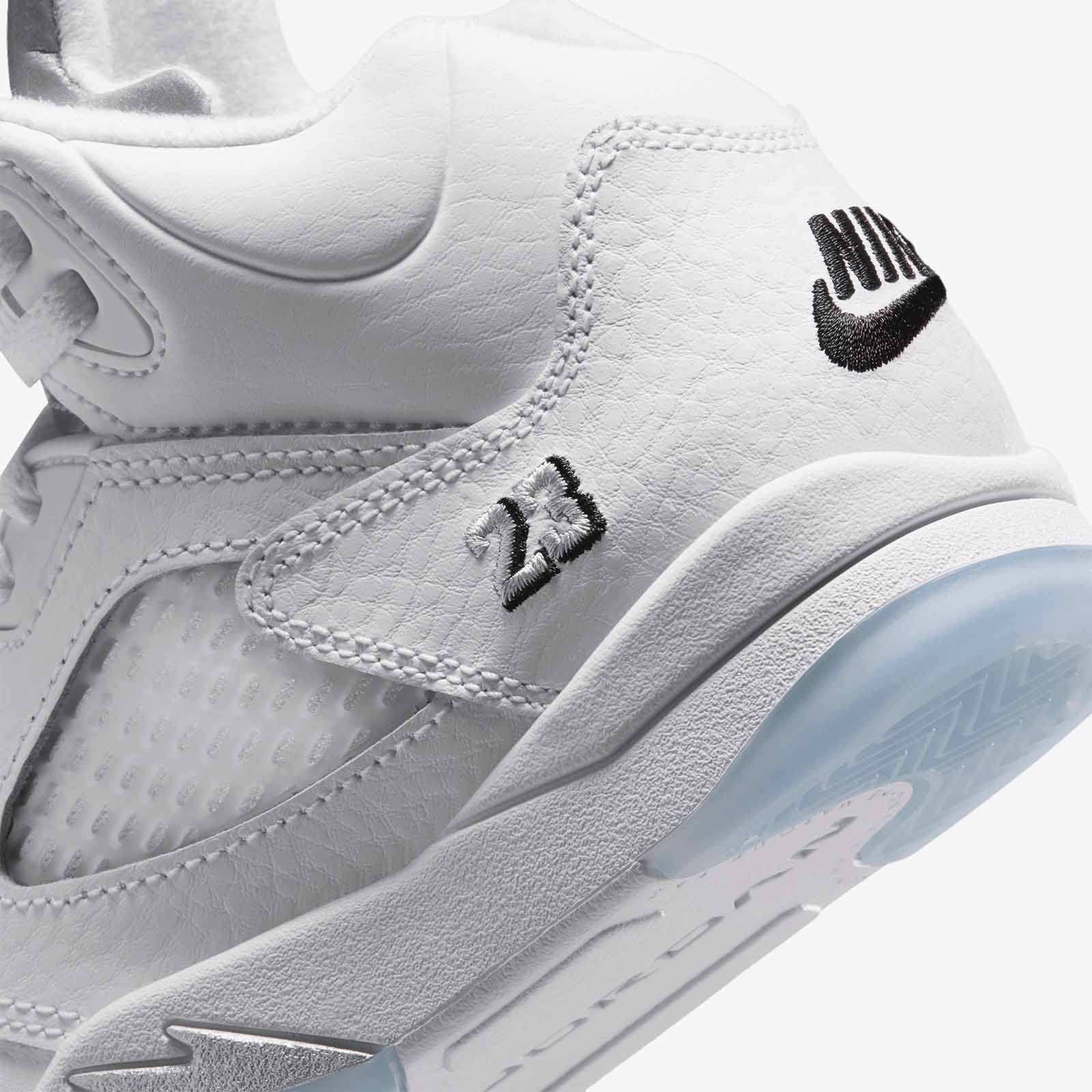Air Jordan 5 Retro (PS) - 'White Metallic' - Image 7