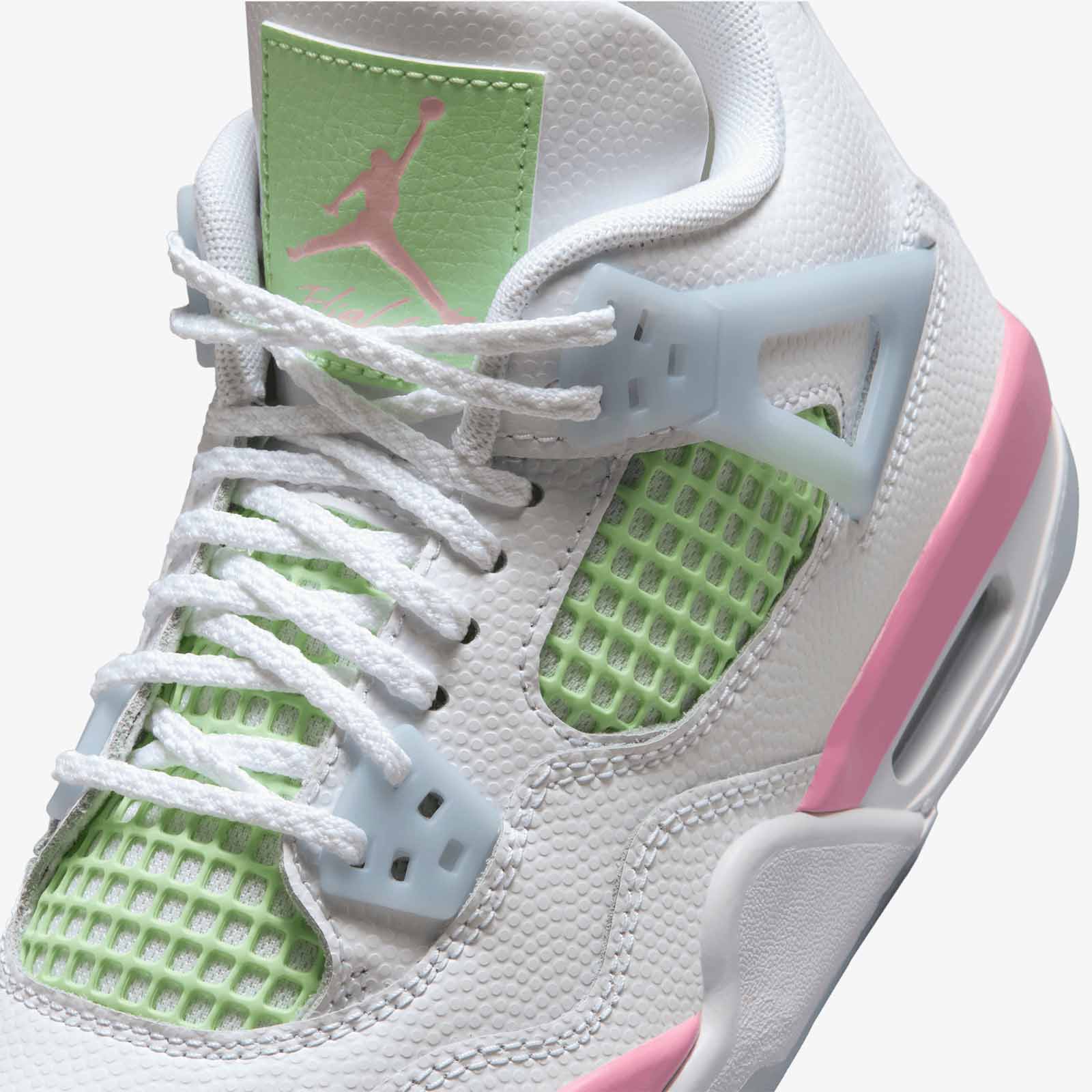 Air Jordan 4 Retro (GS) - White/Soft Pink - Image 6