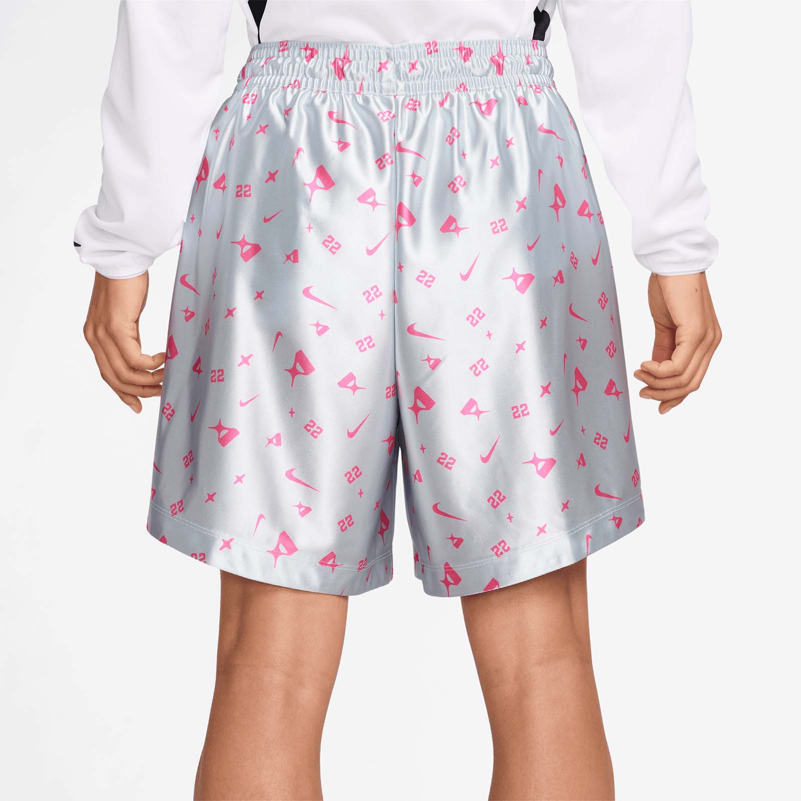 A'ja Wilson Women's Signature Shine Shorts - White - Image 2