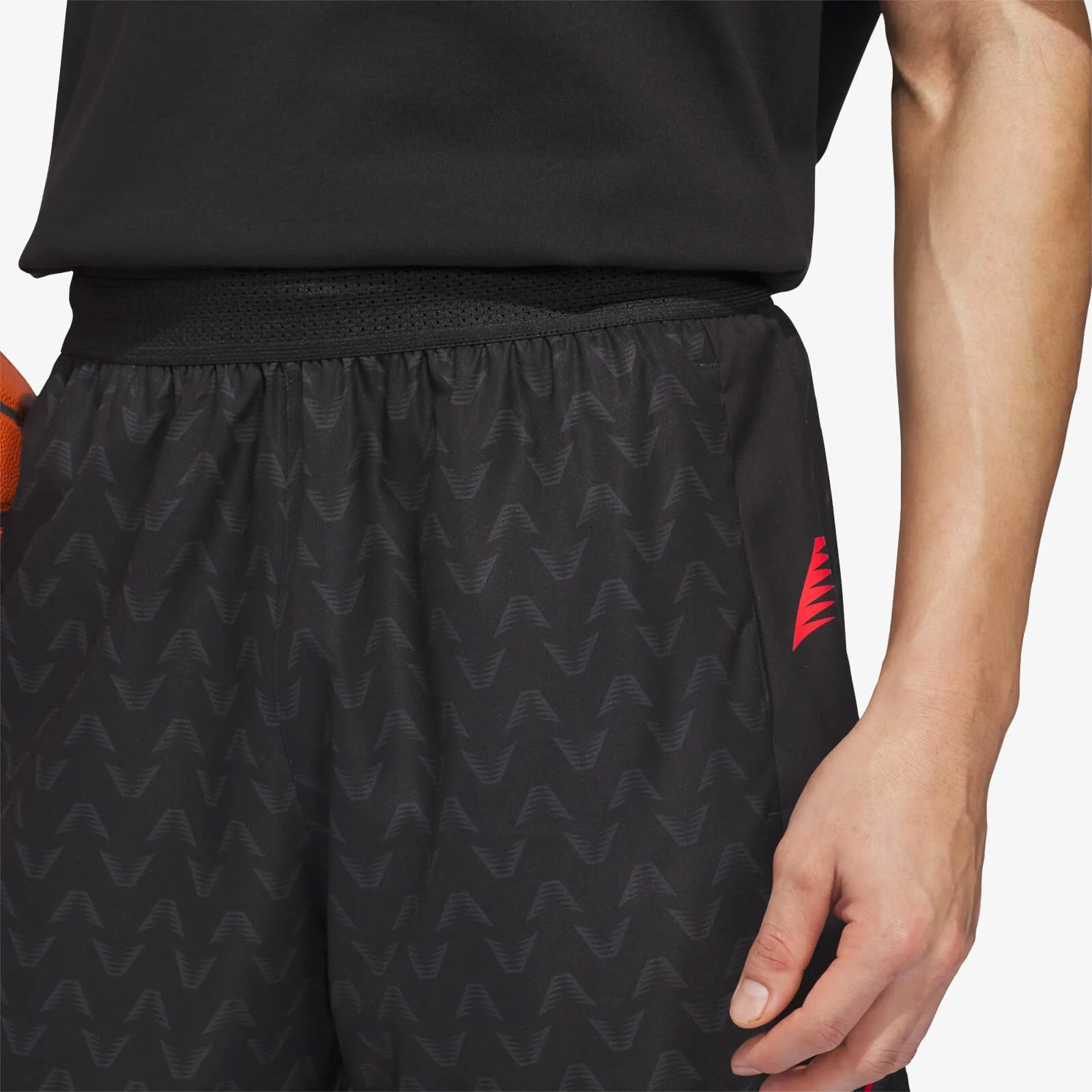 Anthony Edwards Crazylite AOP Shorts - Black - Image 3