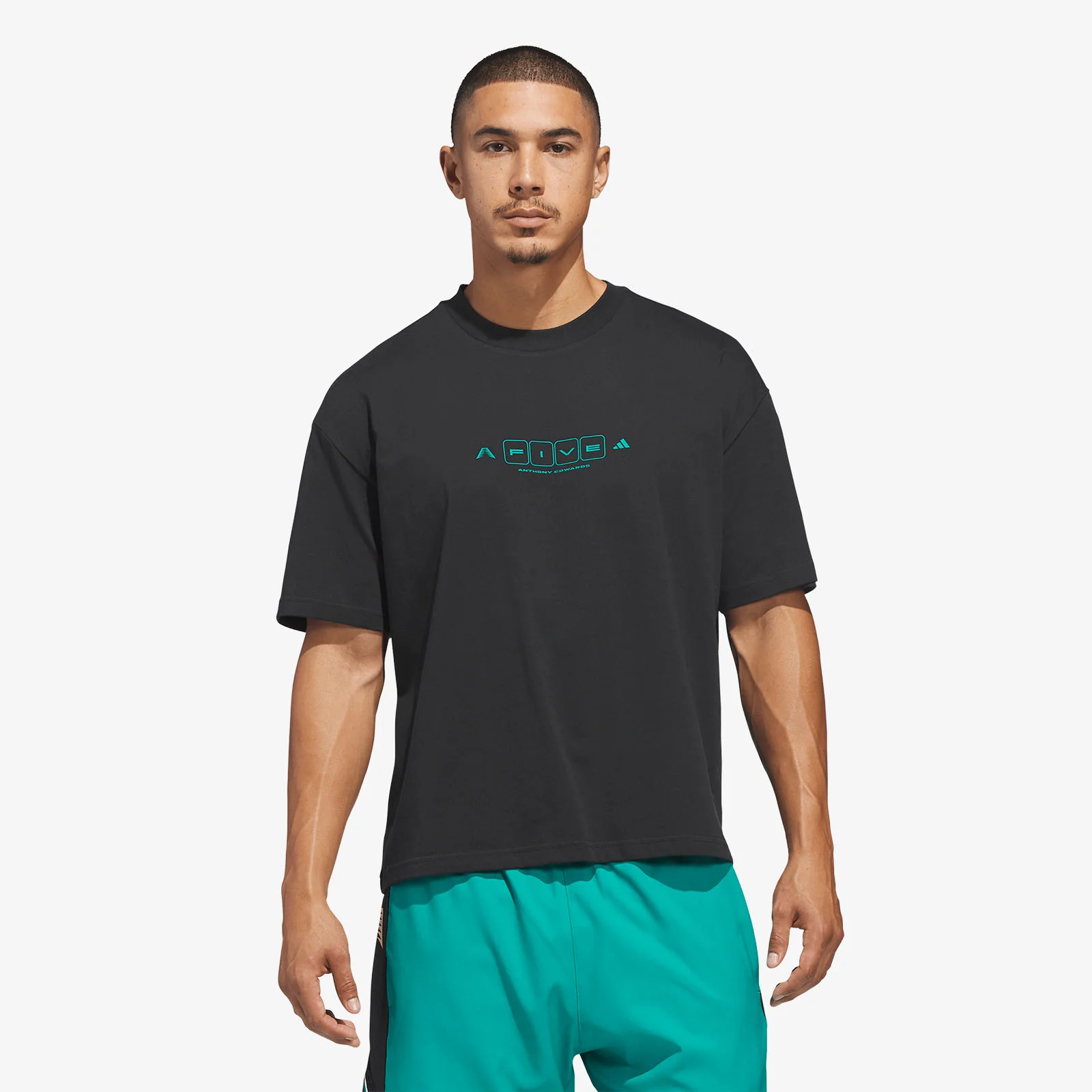 Anthony Edwards 'World of 5' Tee - Black - Image 4