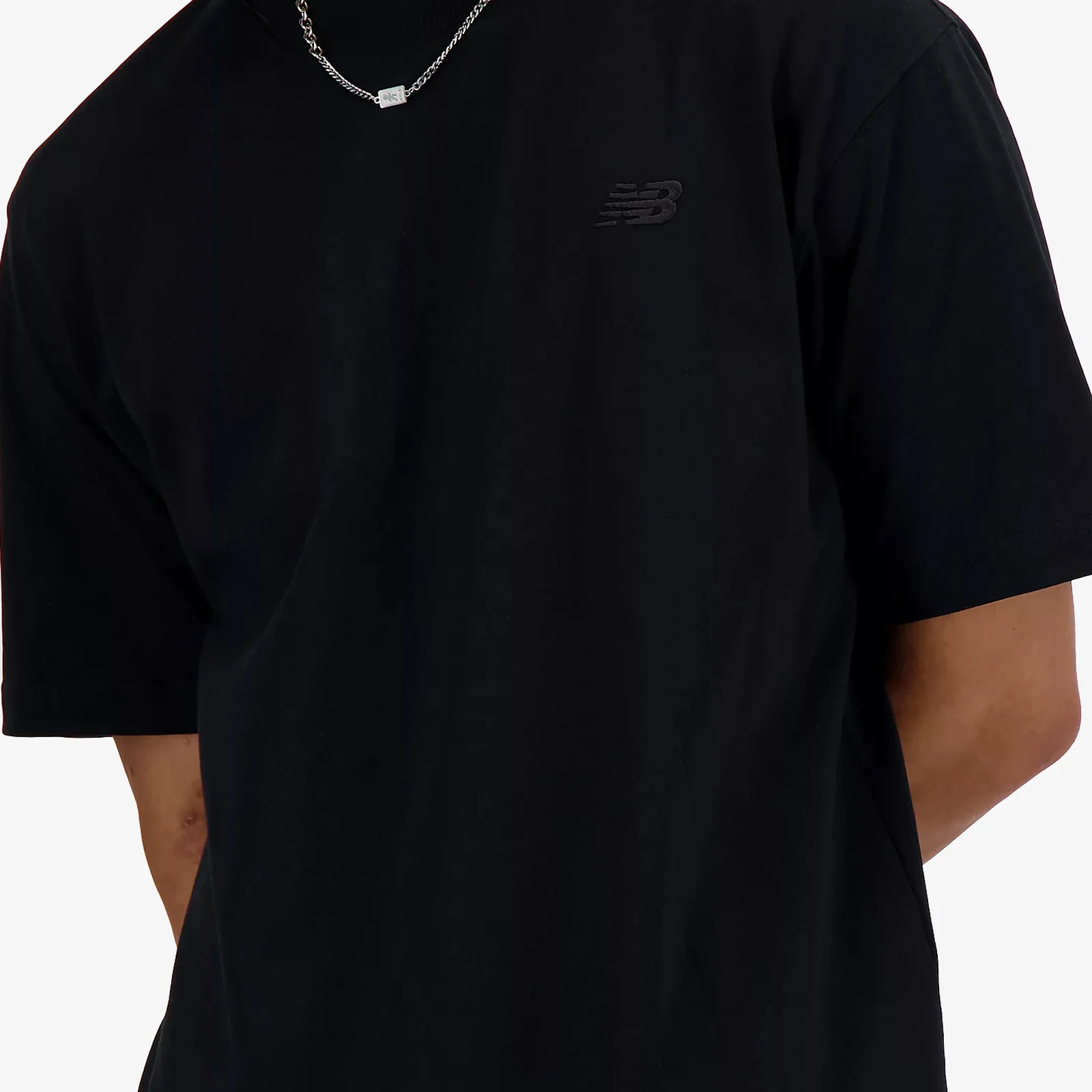 Athletics Cotton T-Shirt - Black - Image 5