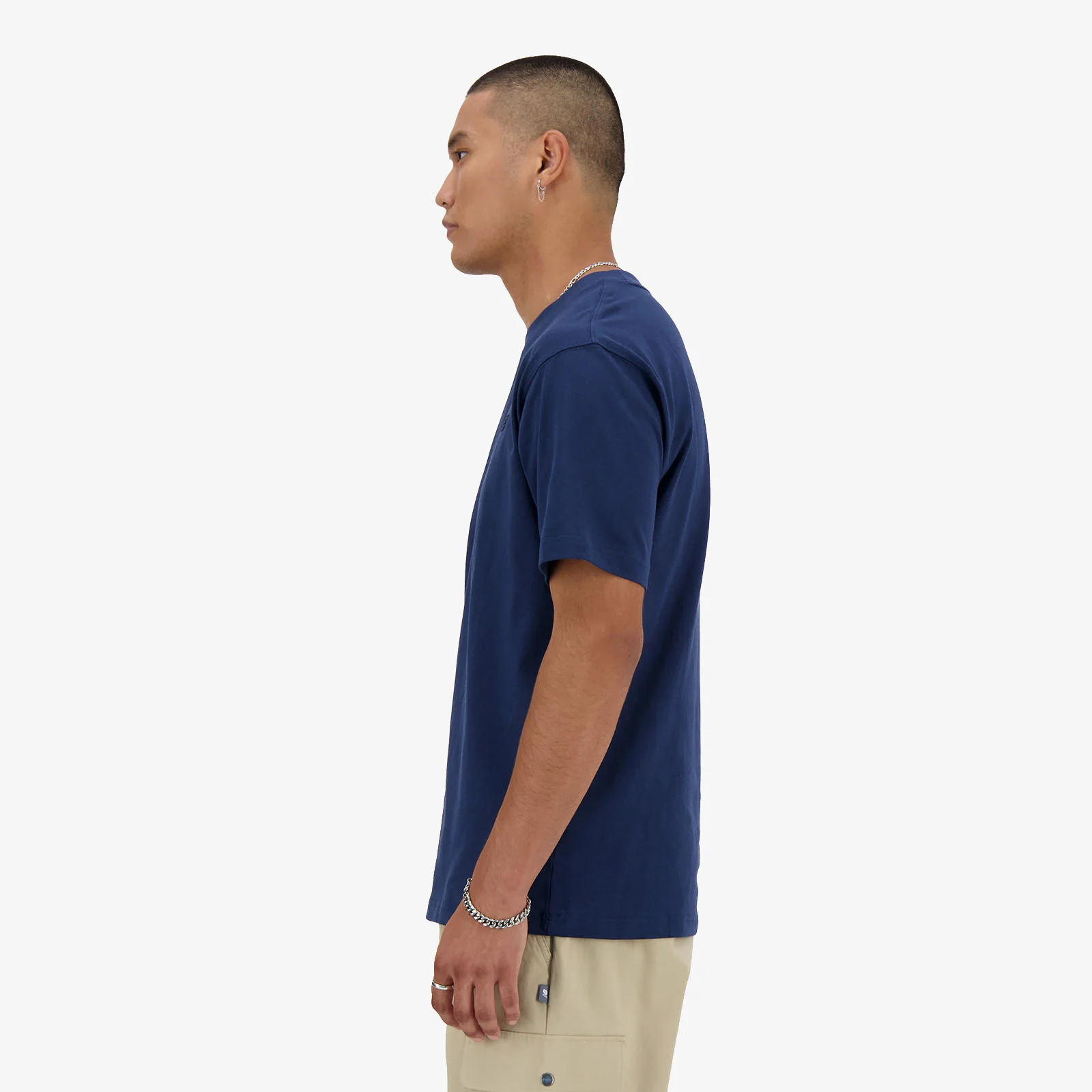 Athletics Cotton T-Shirt - Navy - Image 4