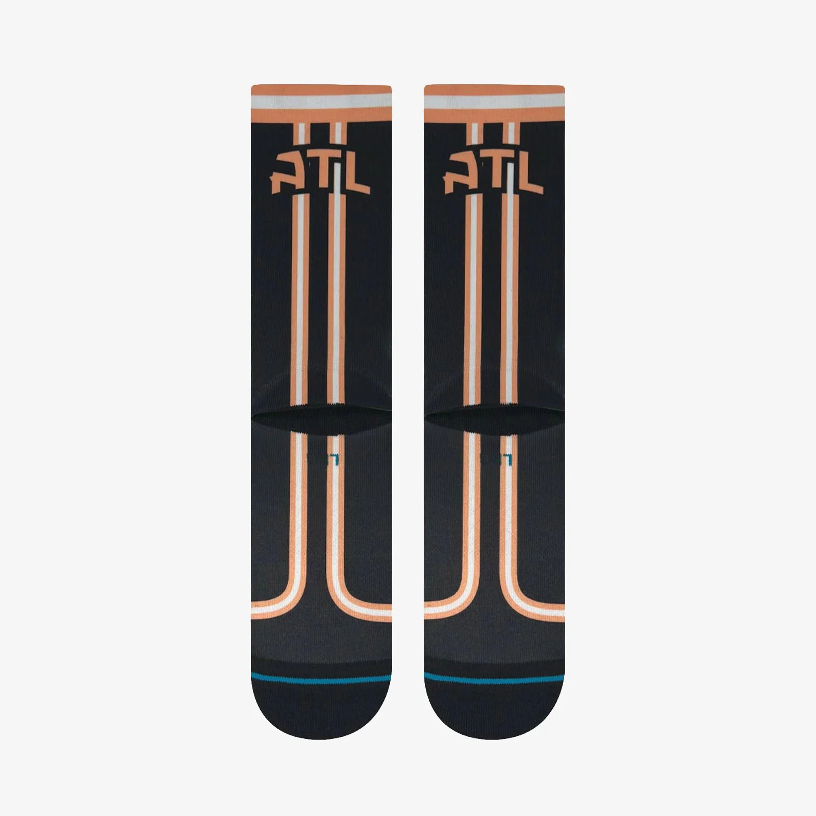 Atlanta Hawks City Edition NBA Crew Socks - Black - Image 3