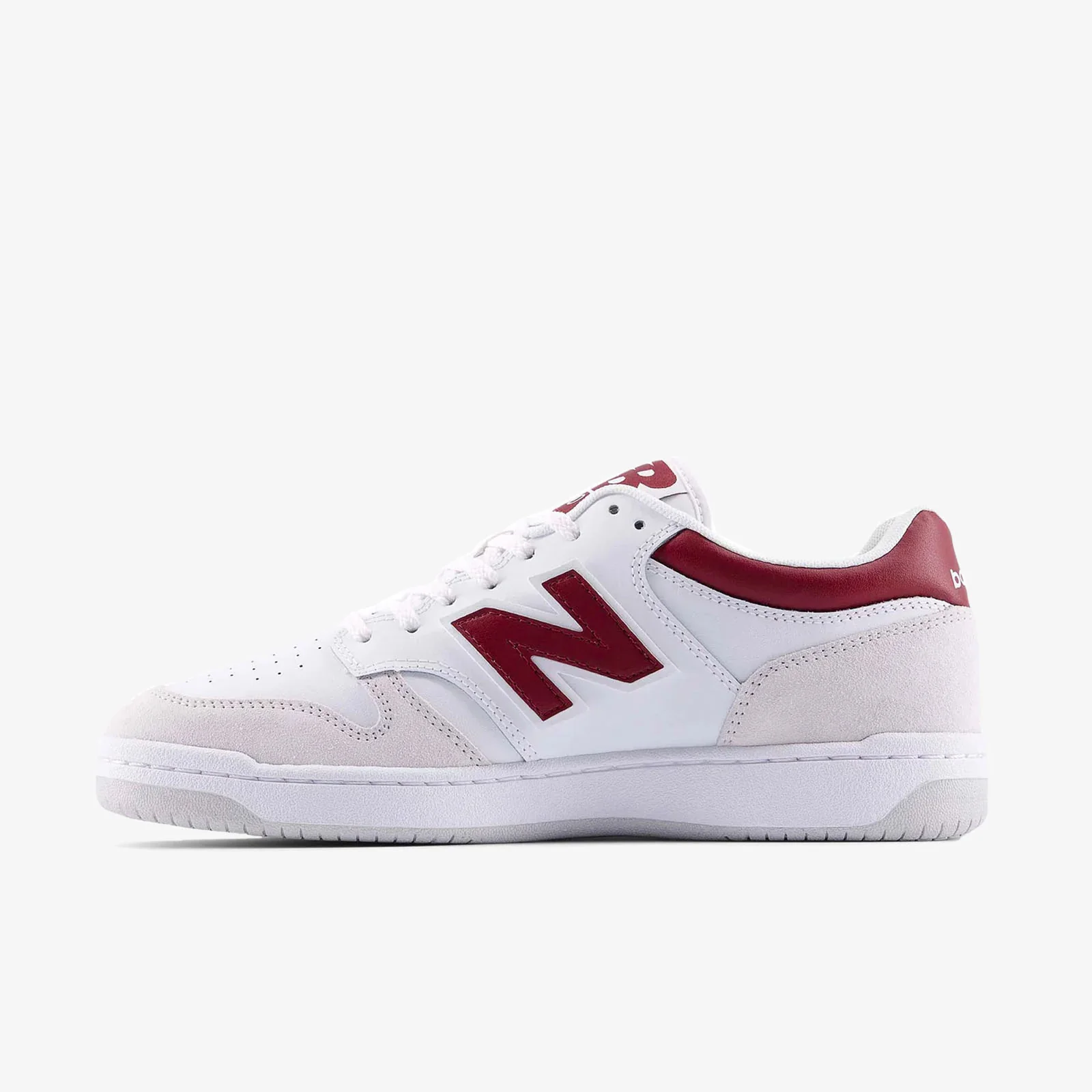 BB480 - White/Burgundy