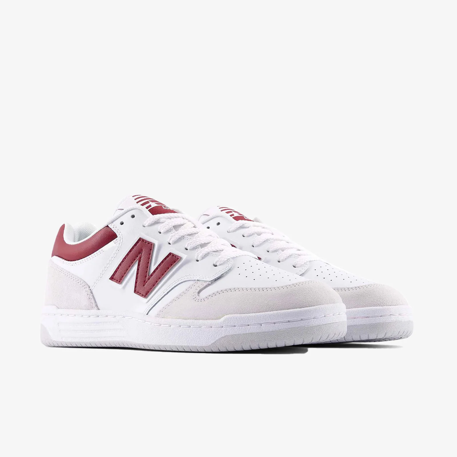 BB480 - White/Burgundy - Image 4