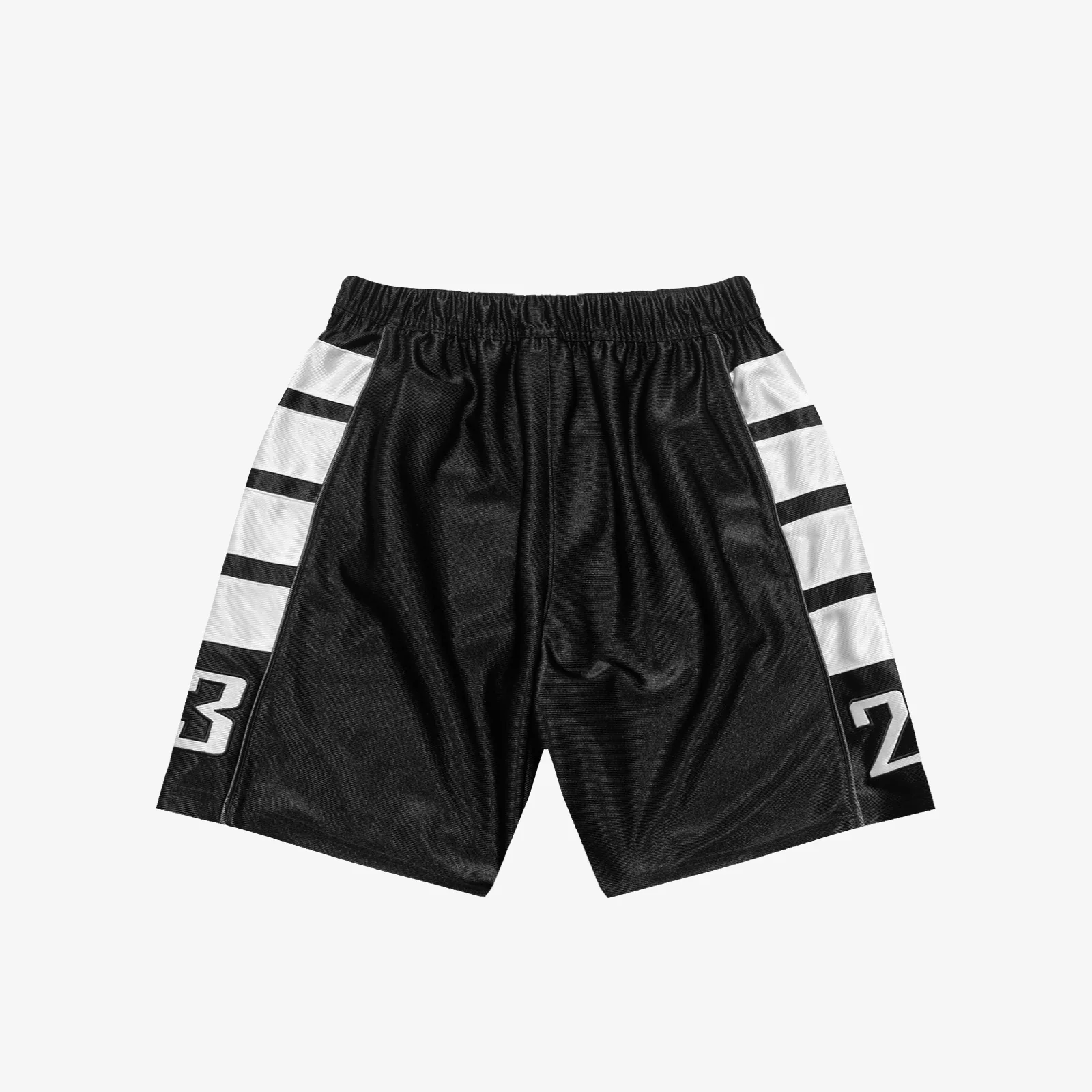 Brooklyn Cat Scratch Shorts - Black/White - Image 2
