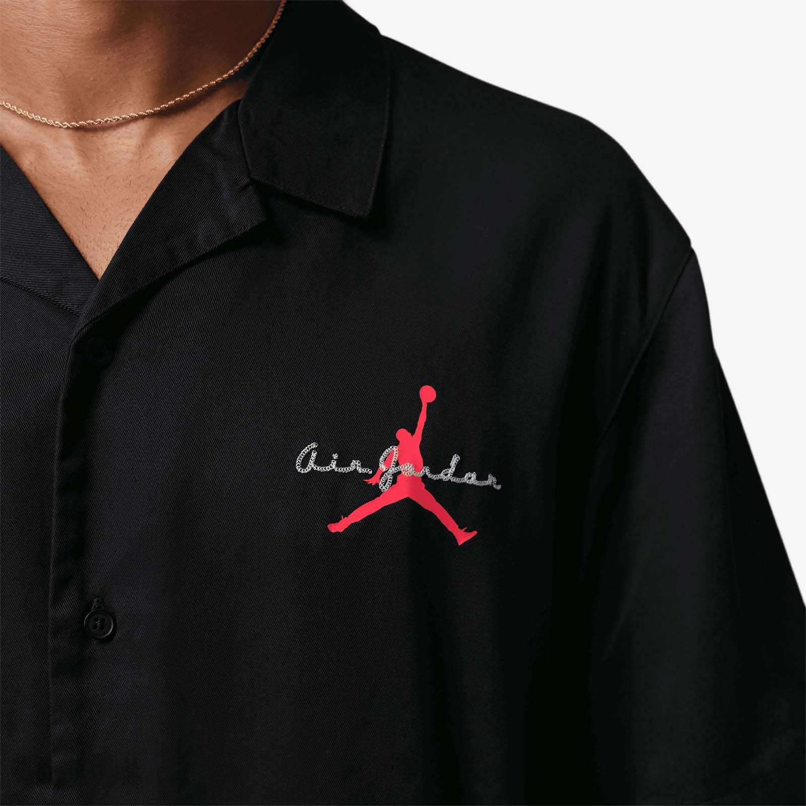 Brooklyn Men's Bowling Shirt - Black - Image 3