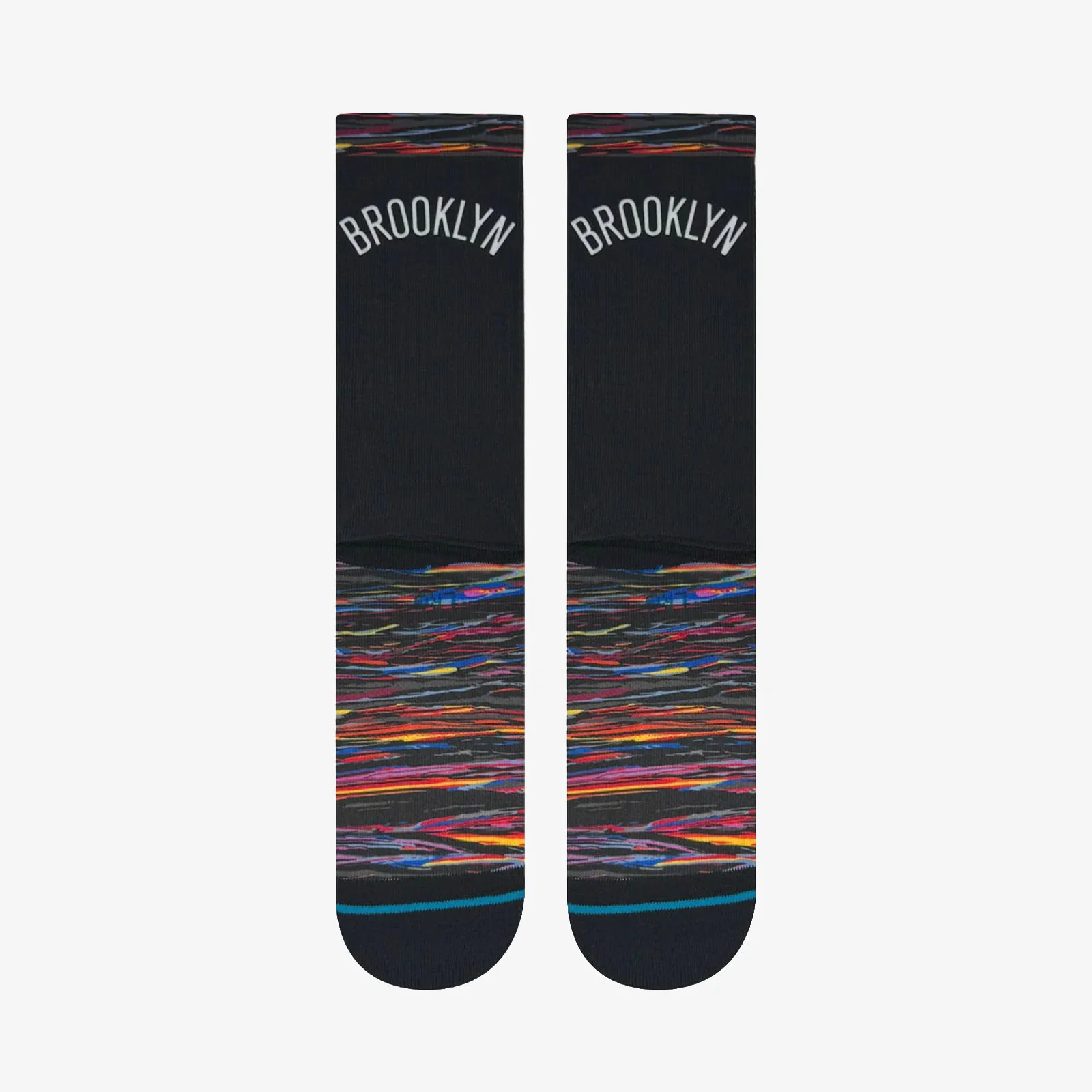 Brooklyn Nets City Edition NBA Crew Socks - Black - Image 3