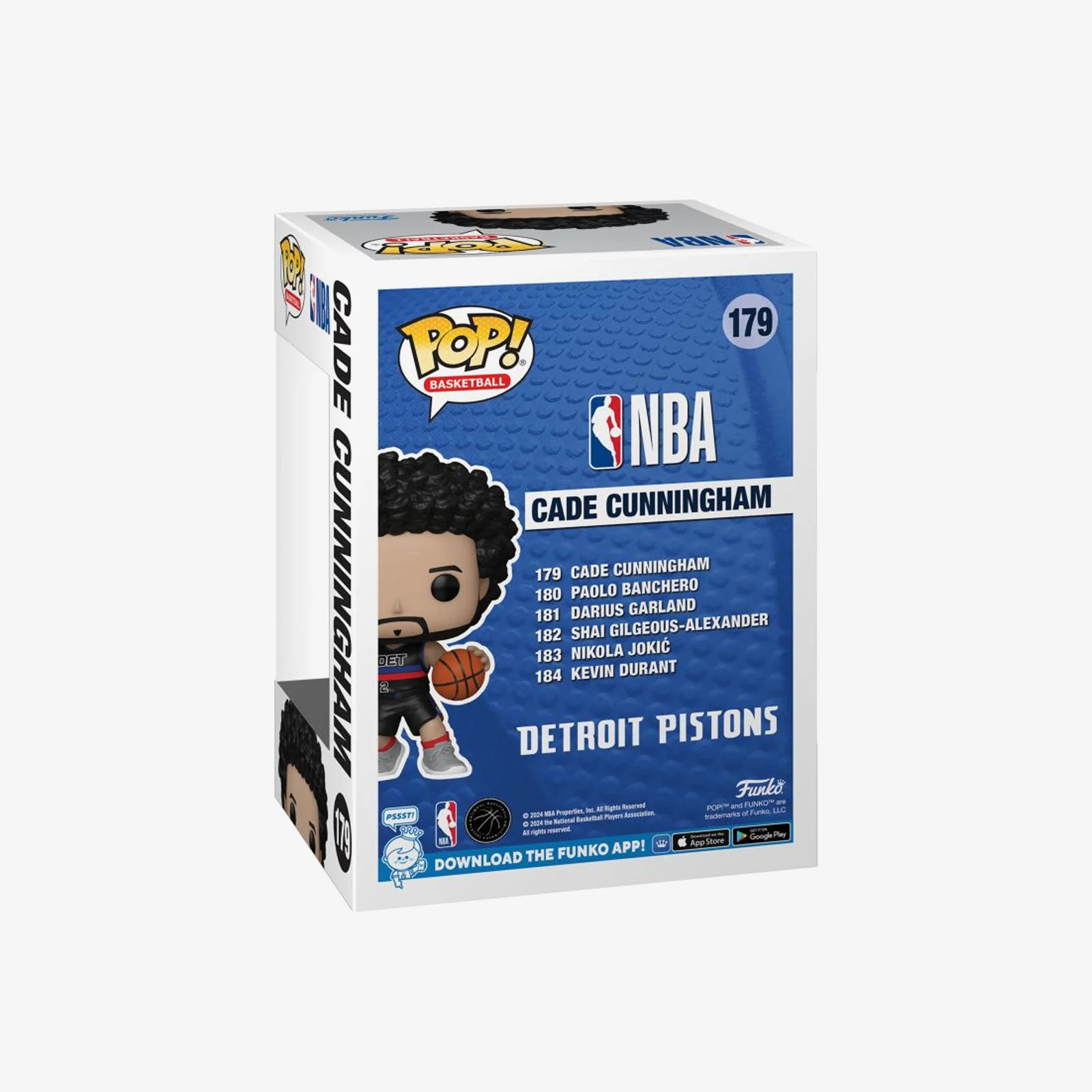 Cade Cunningham Detroit Pistons NBA Pop! Vinyl - Black - Image 3