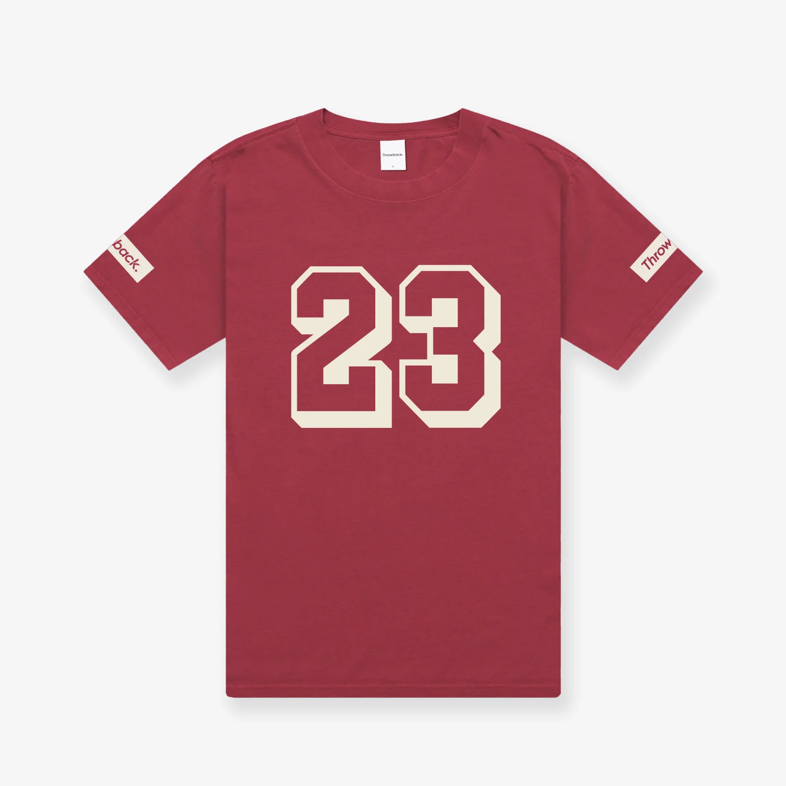 Court Capital #23 T-Shirt - Faded Fire Red