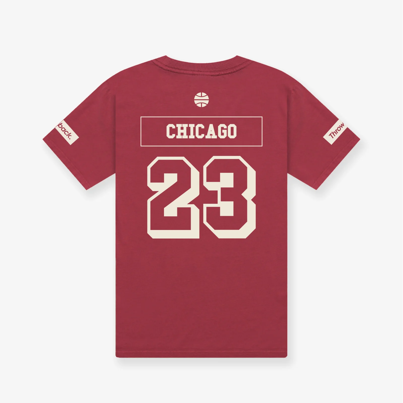 Court Capital #23 T-Shirt - Faded Fire Red - Image 2