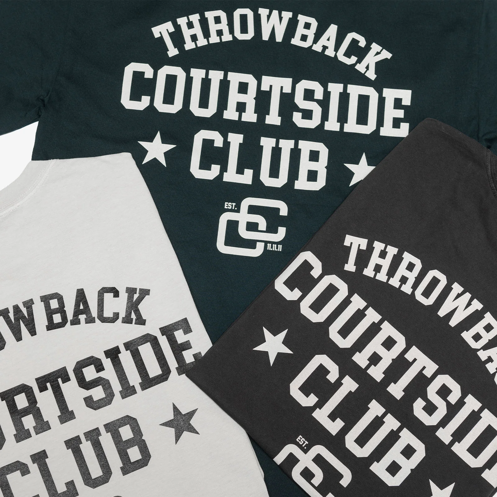 Courtside Club T-Shirt - Faded Bone - Image 7