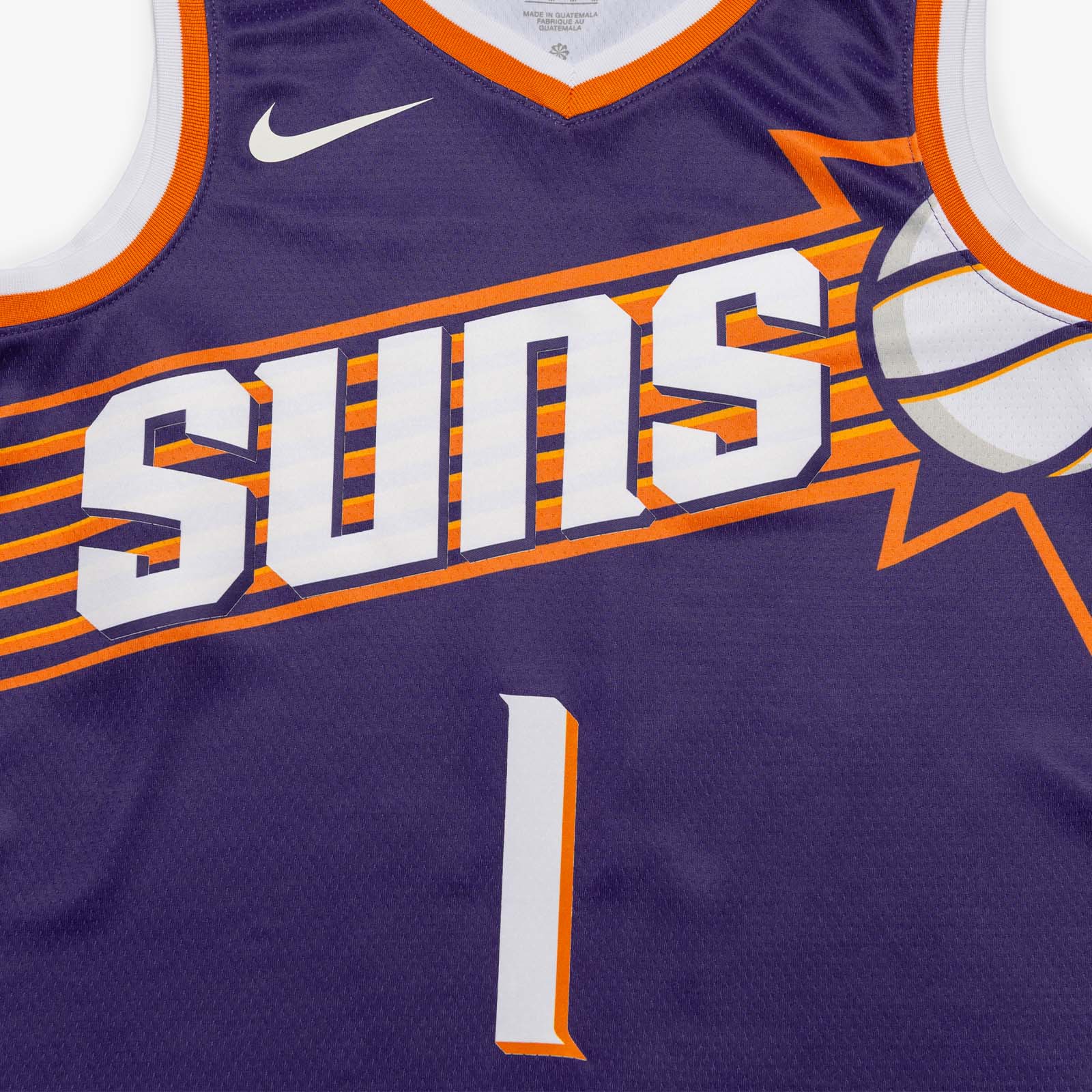 Devin Booker Phoenix Suns Icon Edition Swingman Jersey - Purple - Image 6