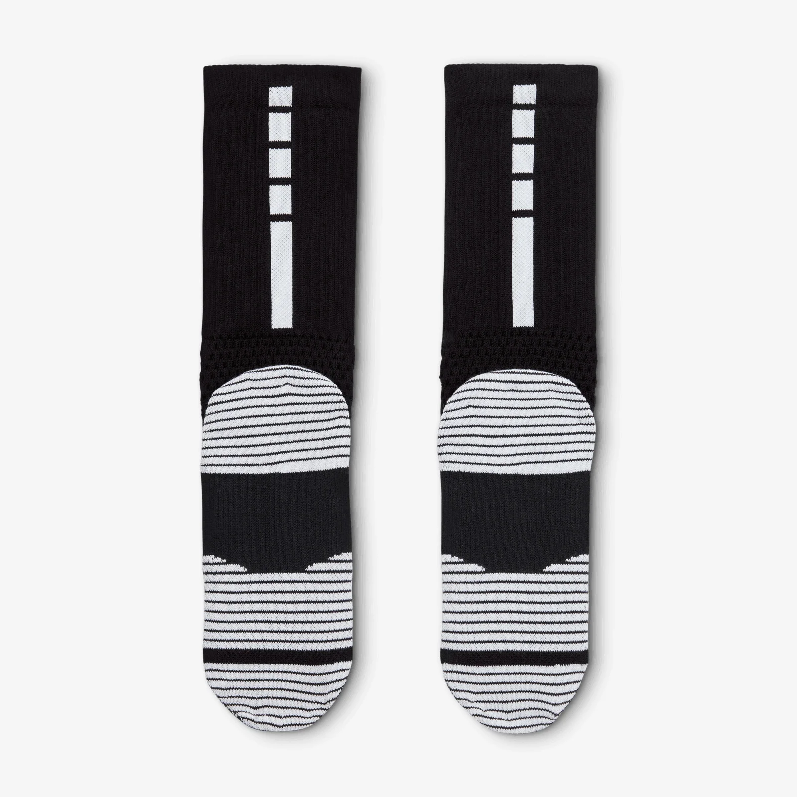 Elite 2.0 Crew Socks (1 Pair) - Black/White - Image 3