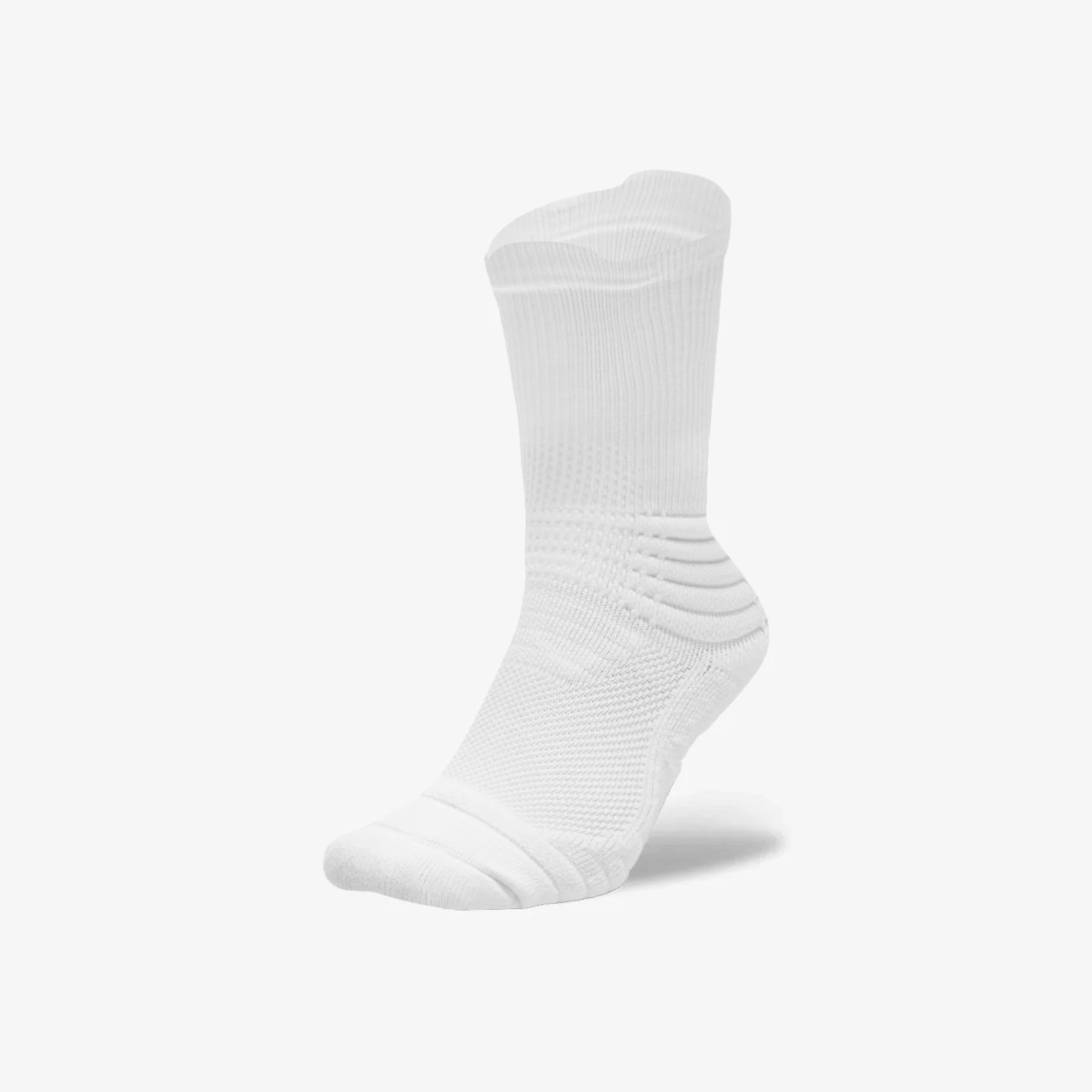 Elite Performance Crew Socks - White/Light Blue - Image 2