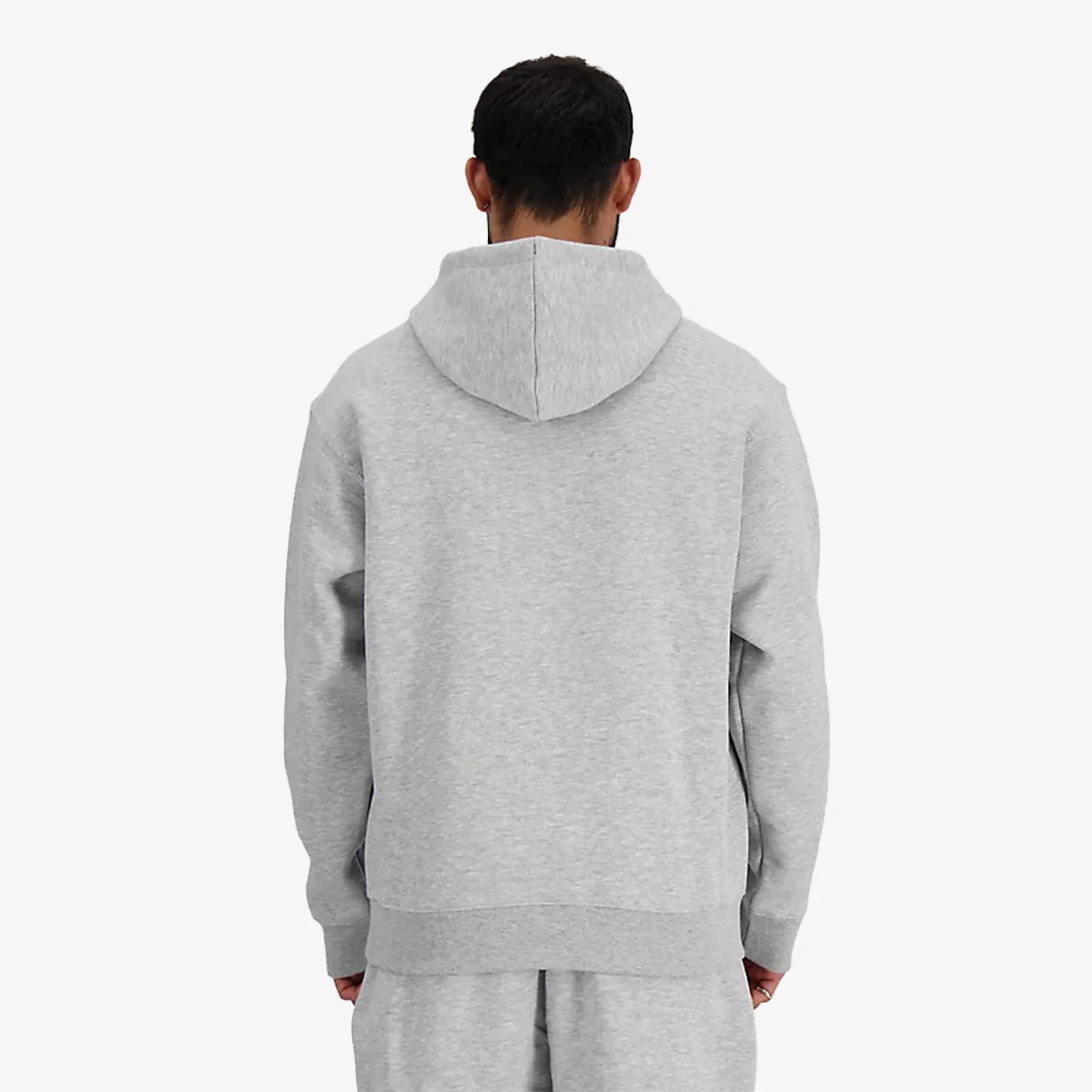 Essentials Logo Fleece Pullover Hoodie - Athletic Grey - Image 2