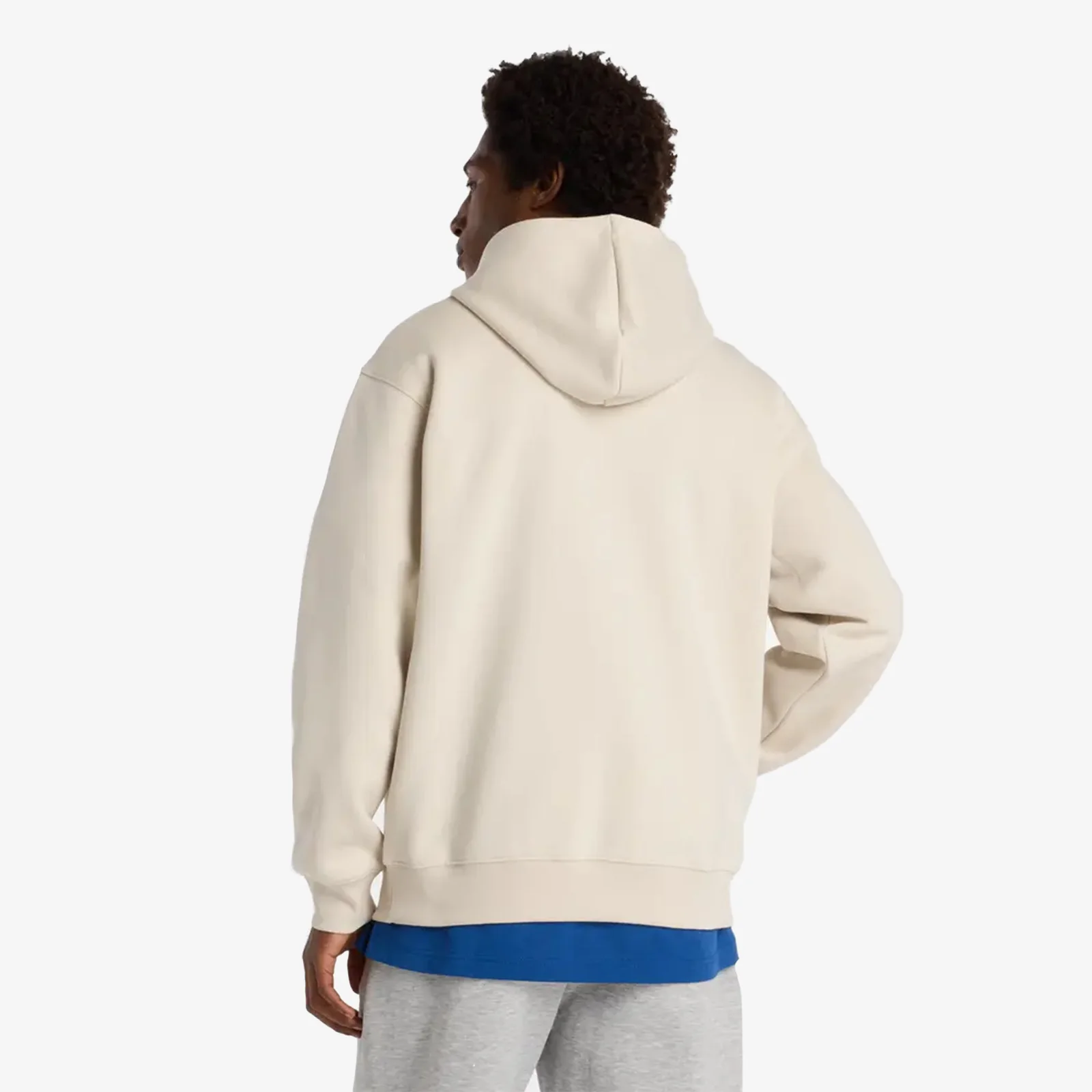 Essentials Logo Fleece Pullover Hoodie - Timberwolf - Image 2