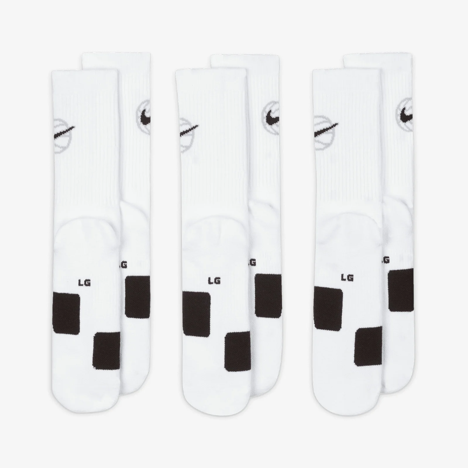 Everyday Crew Dri-FIT Socks (3 Pair) - White/Black - Image 4