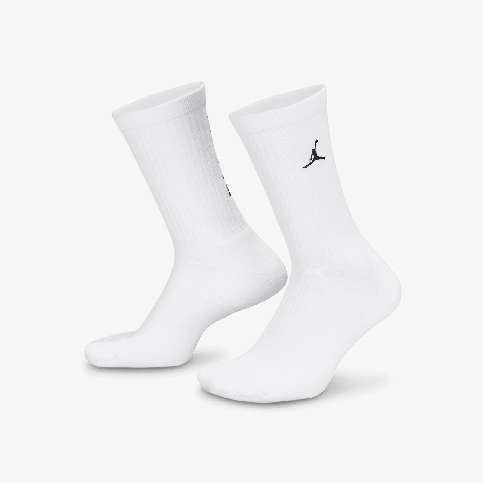 Everyday Jumpman Crew Socks (1 Pairs) - White/Black