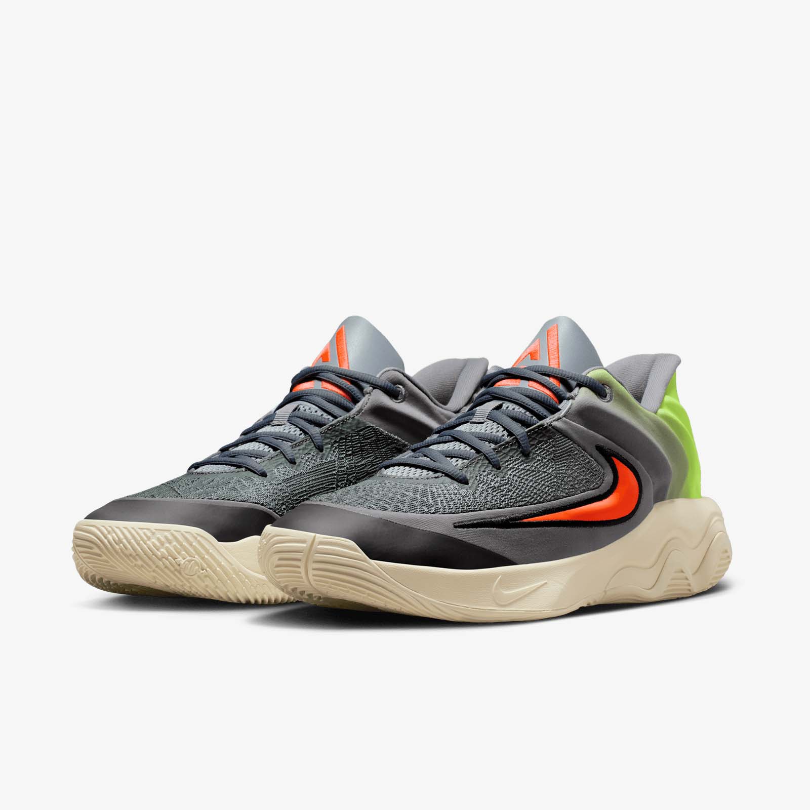 Giannis Immortality 4 - Cool Grey/ Total Crimson - Volt - Image 5