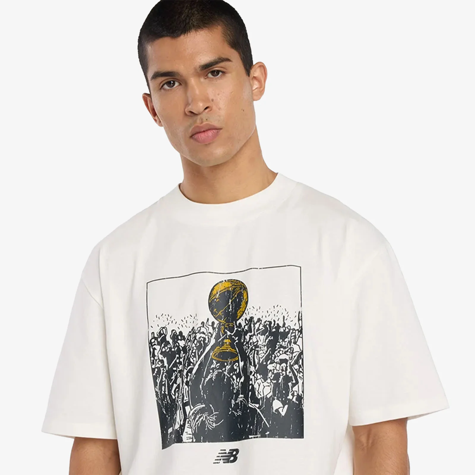 Hoops Championship Graphic T-Shirt - Sea Salt - Image 4