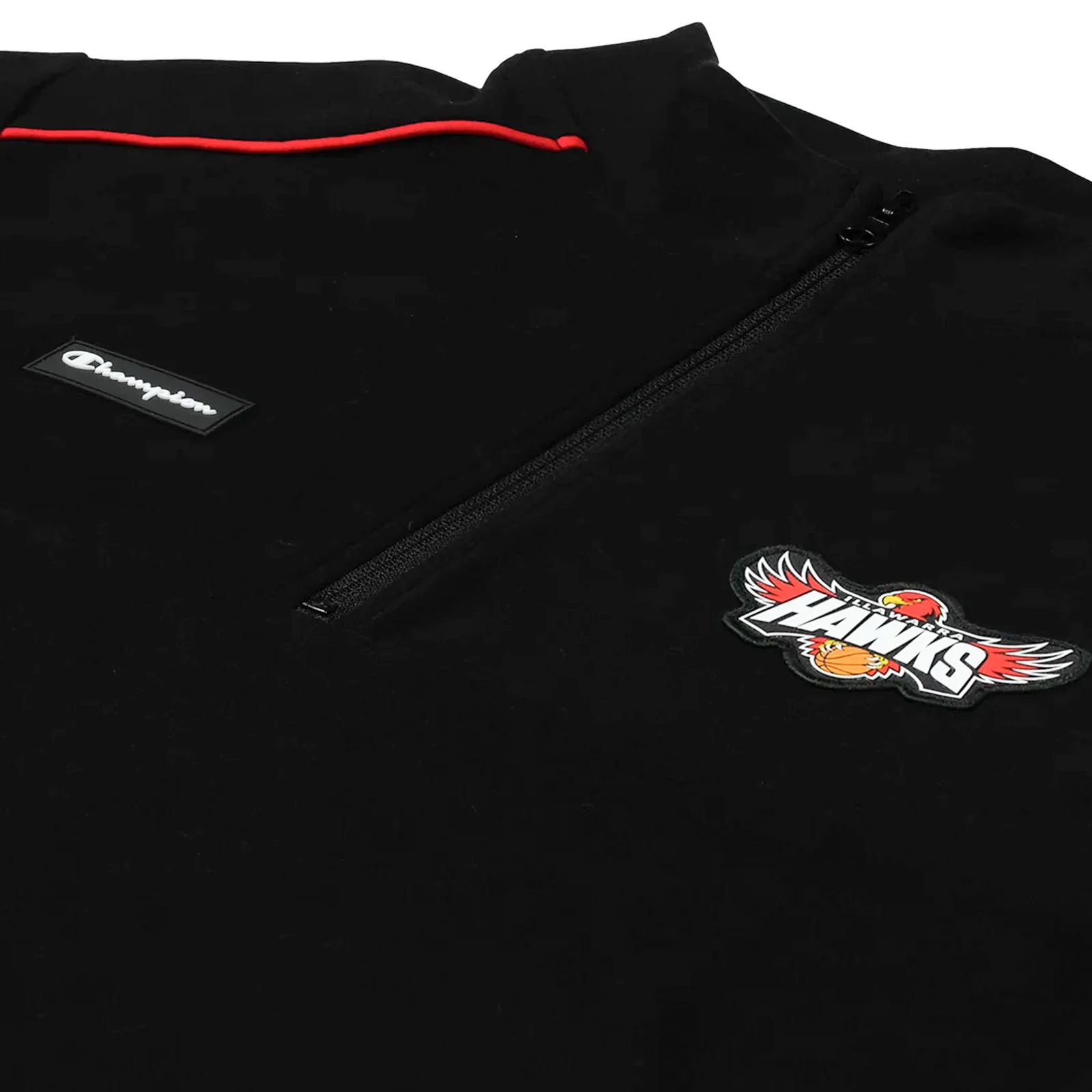 Illawarra Hawks 25/26 Performance Fleece Quarter Zip Jumper - Black - Image 3
