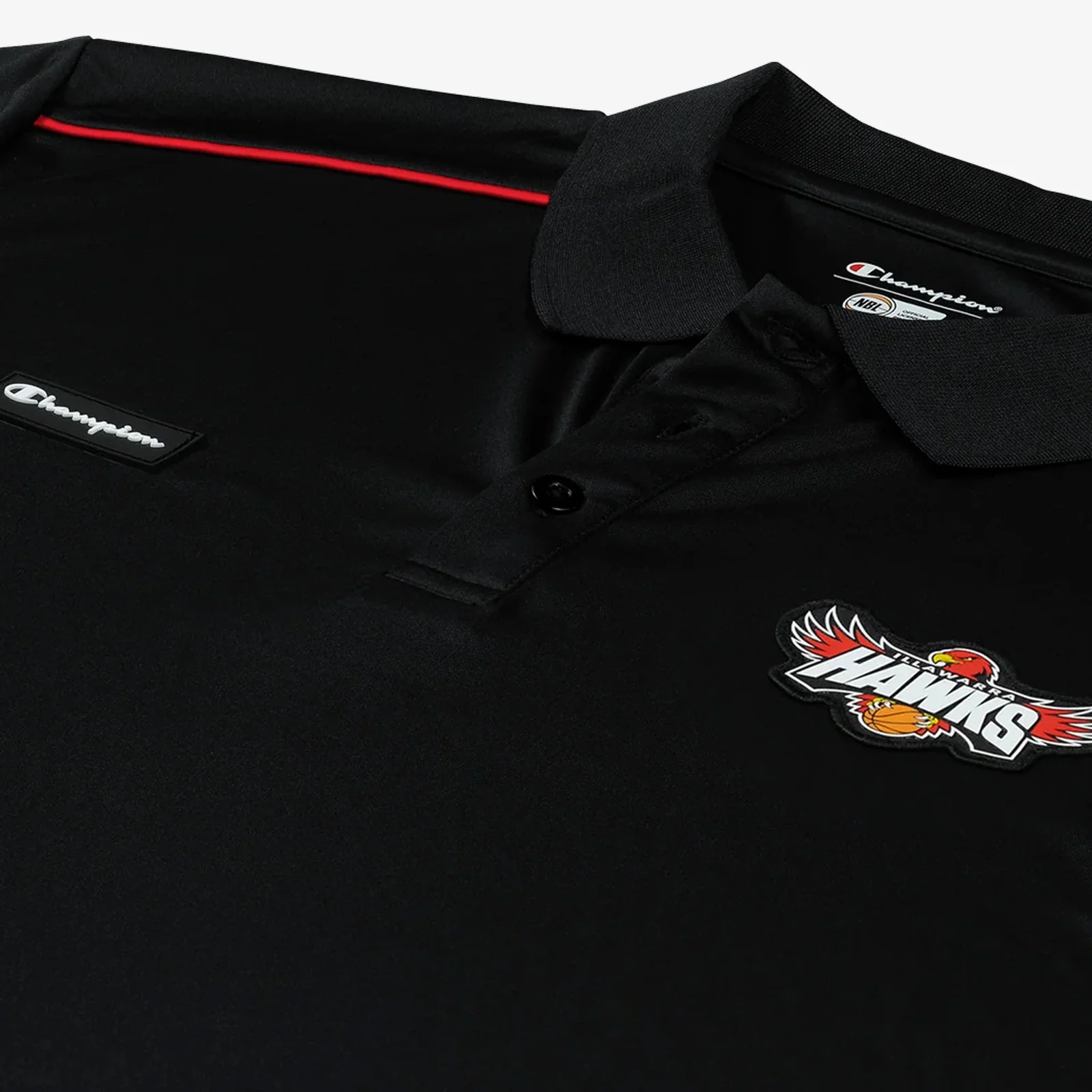 Illawarra Hawks 25/26 Performance Polo - Black - Image 3