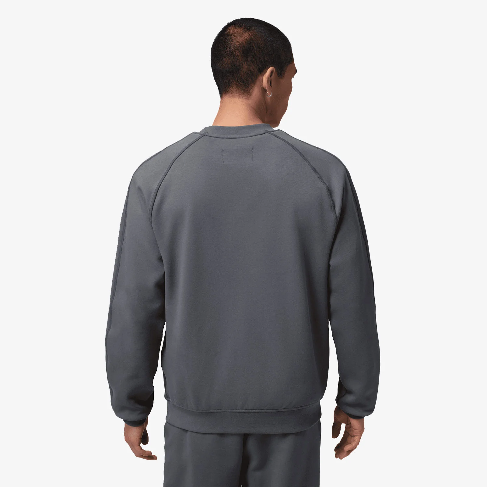 Jordan Paris Saint Germain Hoop Fleece Crew-Neck Sweatshirt - Light Graphite - Image 2