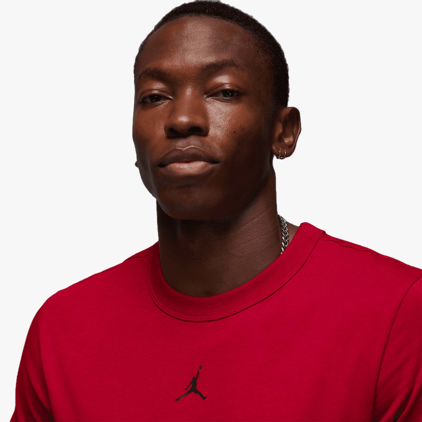 Jordan Sport Dri-FIT Short-Sleeve Top - Gym Red - Image 3