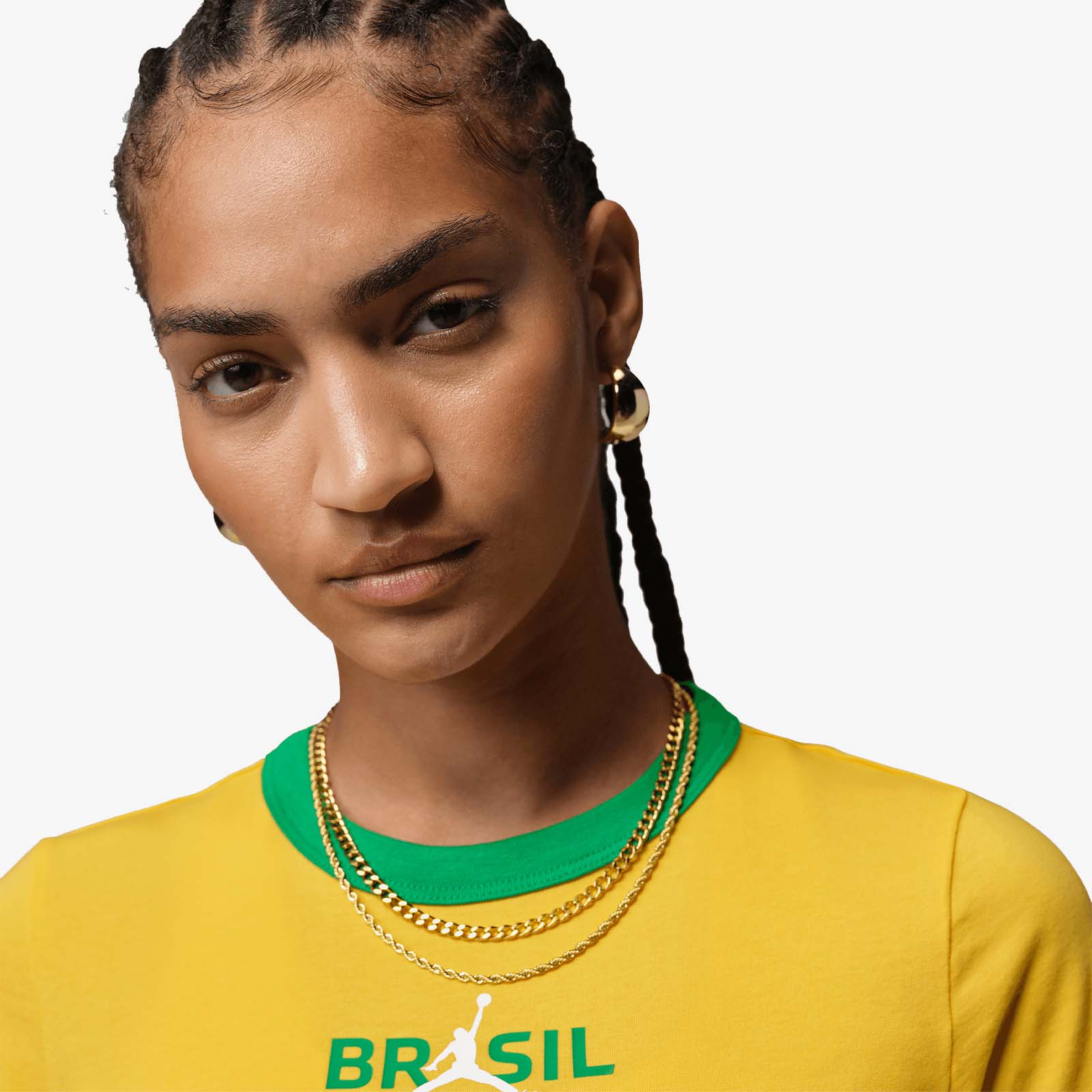 Jordan Women's Graphic Brazil T-Shirt - Varsity Maize - Image 2