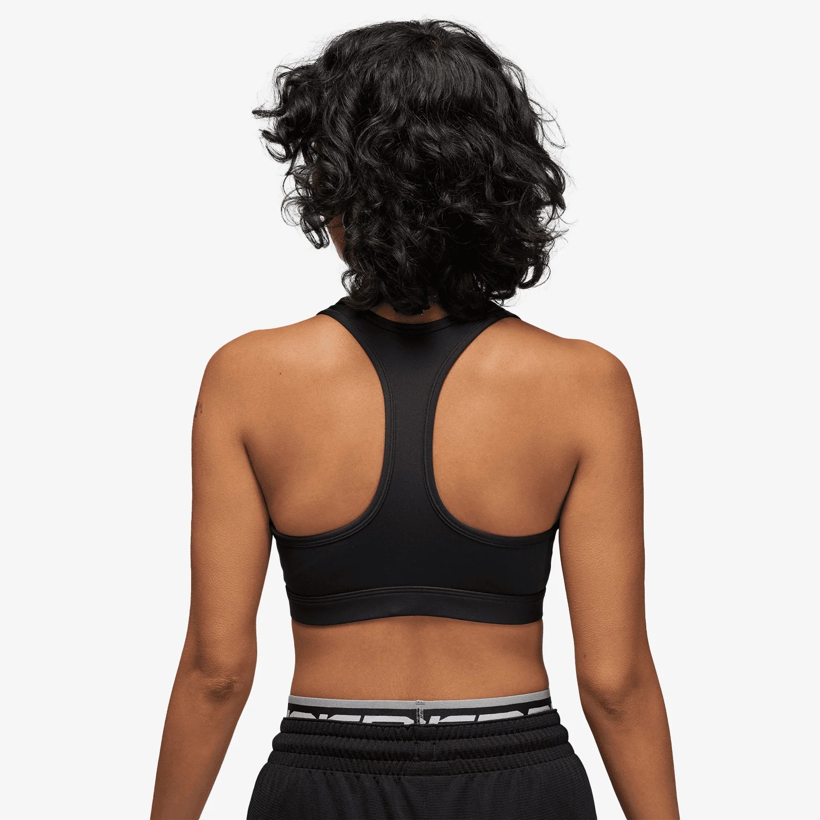 Jumpman Sport Medium-Support Padded Bra - Black/White - Image 3