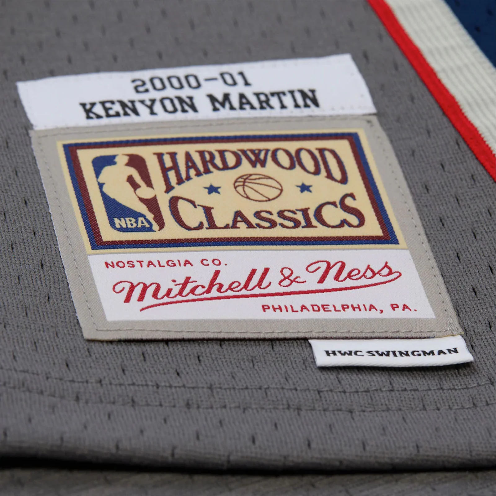 Kenyon Martin New Jersey Nets 00-01 HWC Swingman Jersey - Cool Grey - Image 5